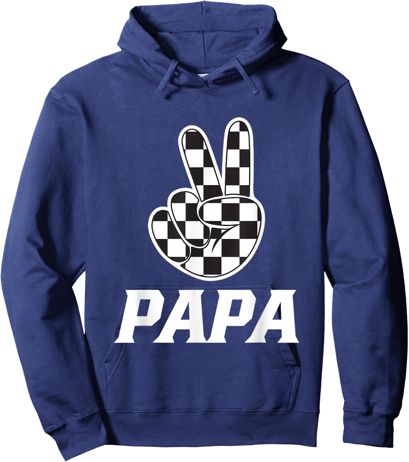 Papa Birthday Party Car Race Family Matching Pit Car Racing Hoodie - Hoodie | Navy