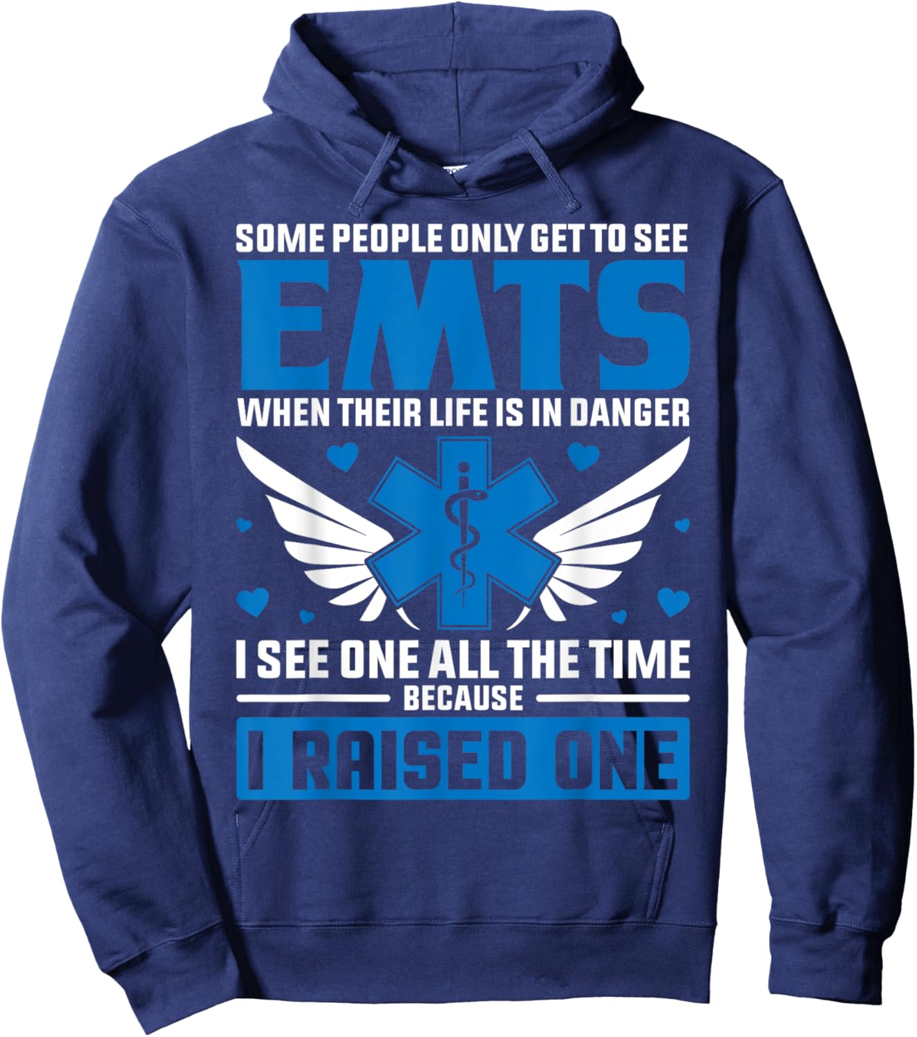 The Official EMT Mom Or Dad Shirt Funny EMT Proud Parent Hoodie - Hoodie | Navy