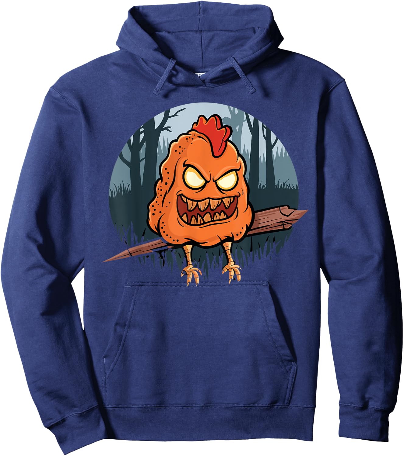 Chicken Nugget Halloween Costume Stuffed Chicken Nugget Hoodie - Hoodie | Navy