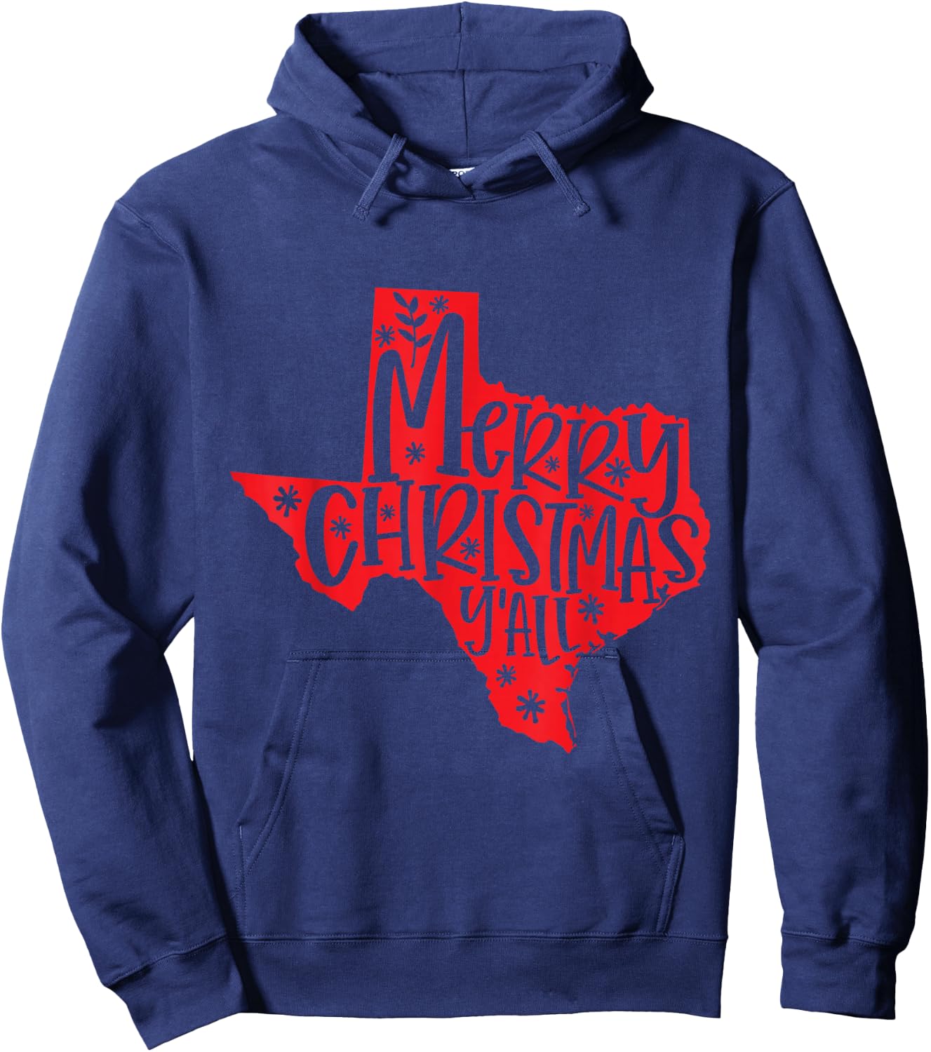 Merry Christmas Texas Hoodie - Hoodie | Navy