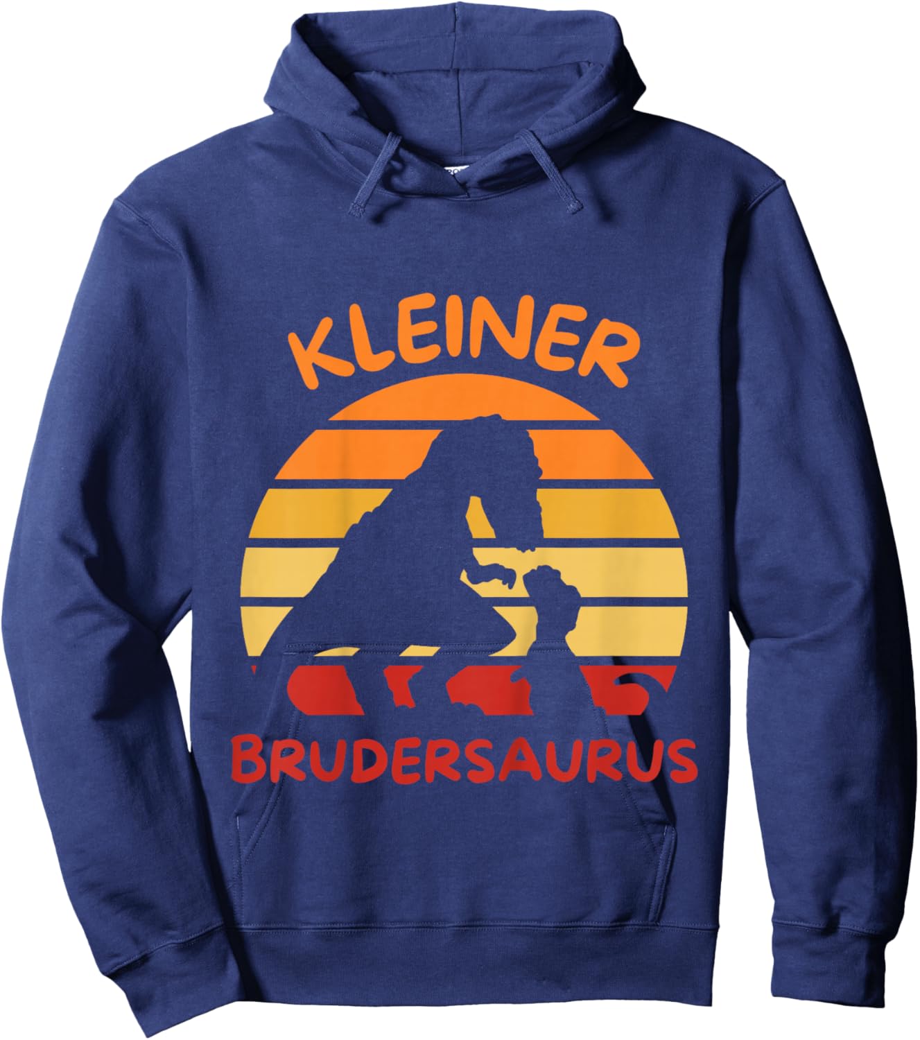 kleiner Brudersaurus Dino kleiner Bruder Hoodie - Hoodie | Navy