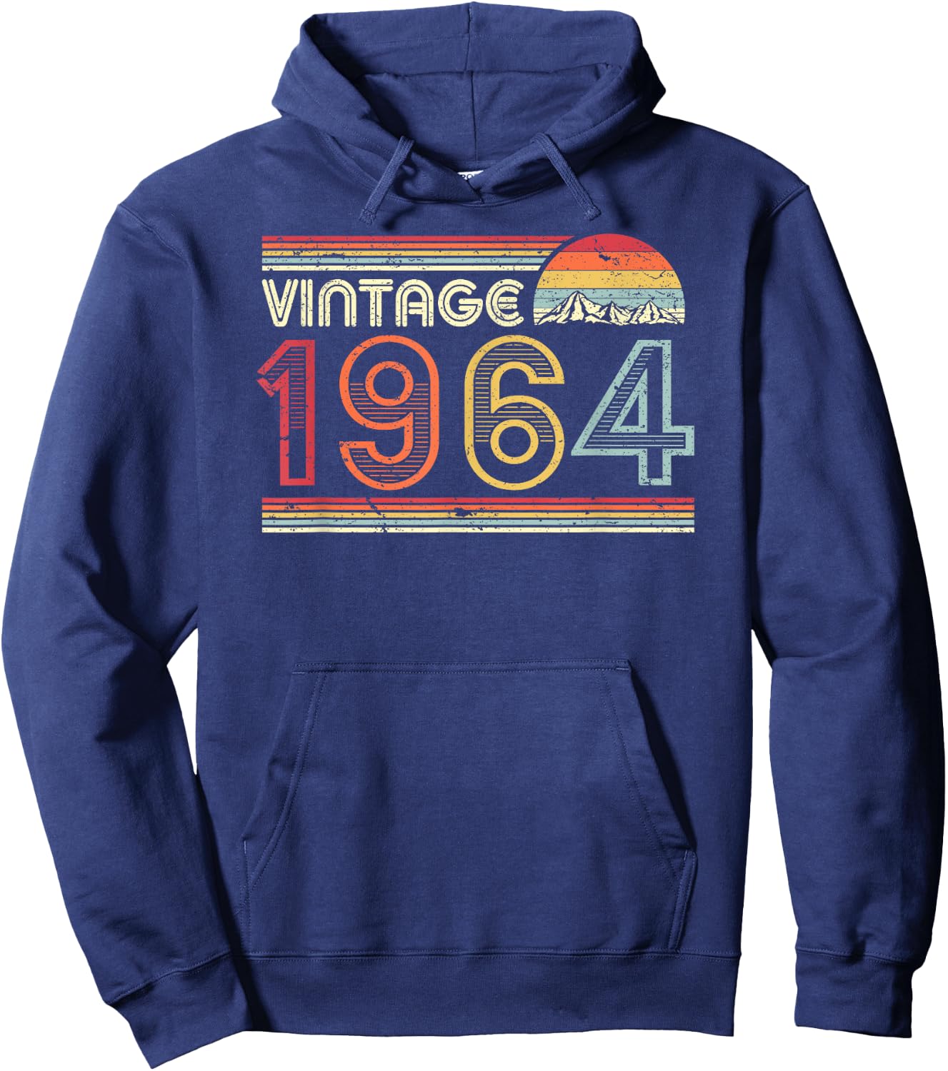 1964 Vintage Shirt, Birthday Gift . Retro Style Hoodie - Hoodie | Navy