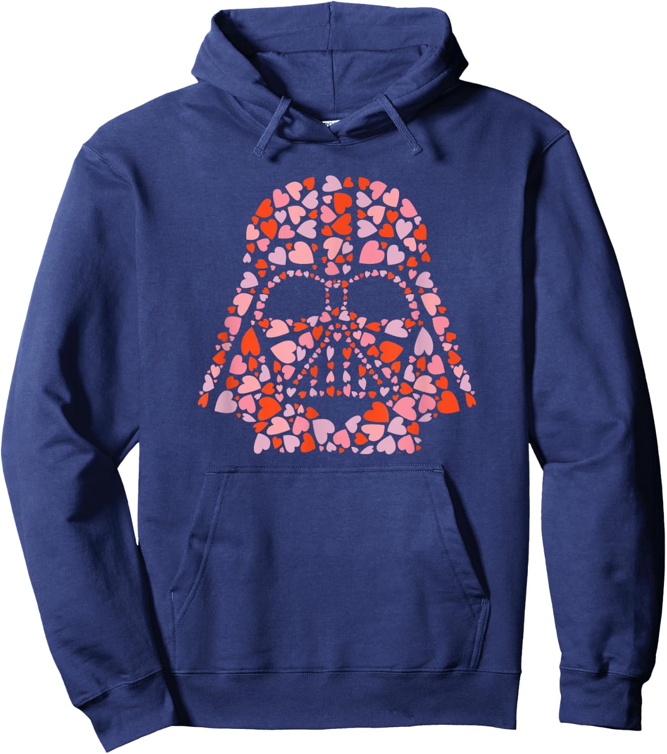Star Wars Valentine’s Day Darth Vader Helmet Love Hearts Hoodie - Hoodie | Navy