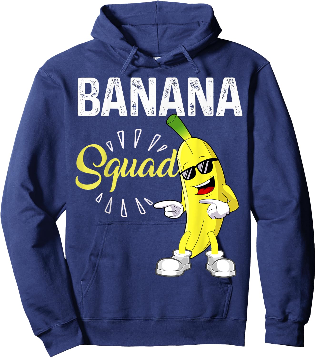 Funny Banana Squad Halloween Costume Banana Sunglusses Team Hoodie - Hoodie | Navy