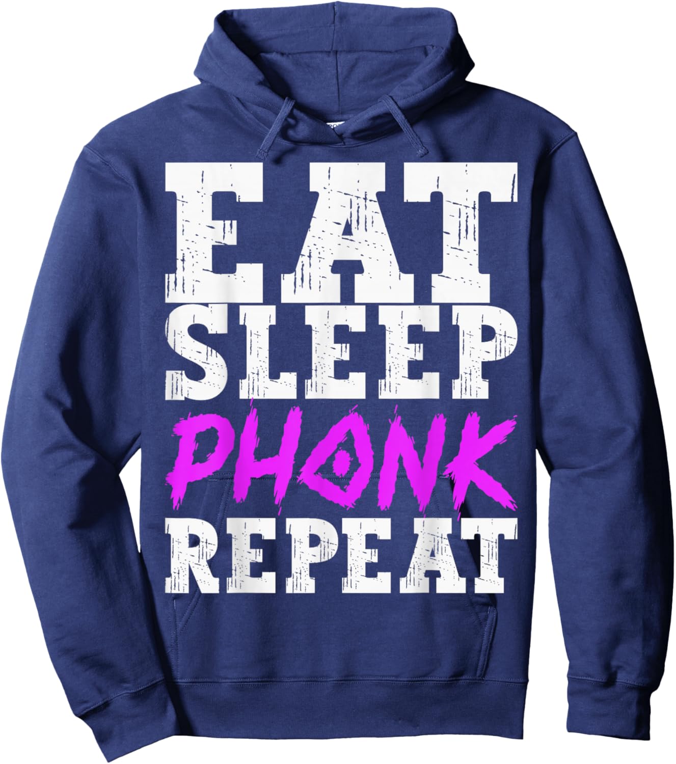 Eat Sleep Phonk Repeat Phonky Trap Lo-Fi Music Hoodie - Hoodie | Navy