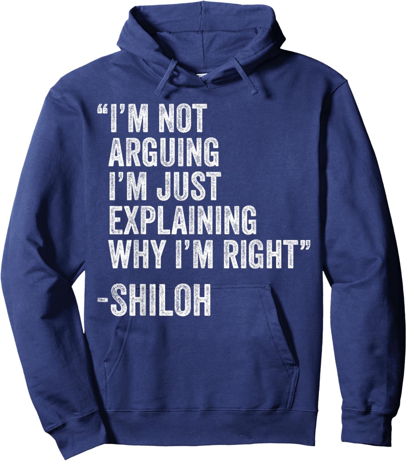 Shiloh Quote Funny Birthday Custom Name Idea Engineer Hoodie - Hoodie | Navy