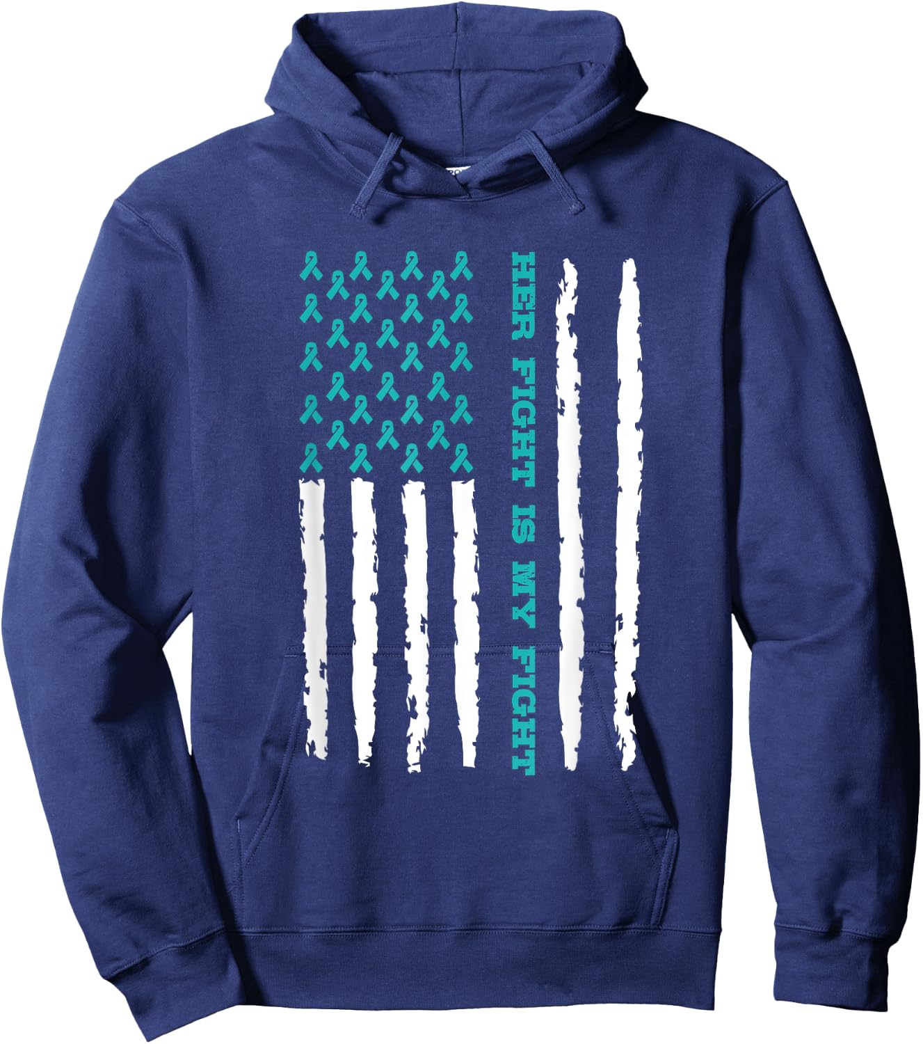 Scleroderma Awareness Her Fight Is My Fight Flag Hoodie - Hoodie | Navy
