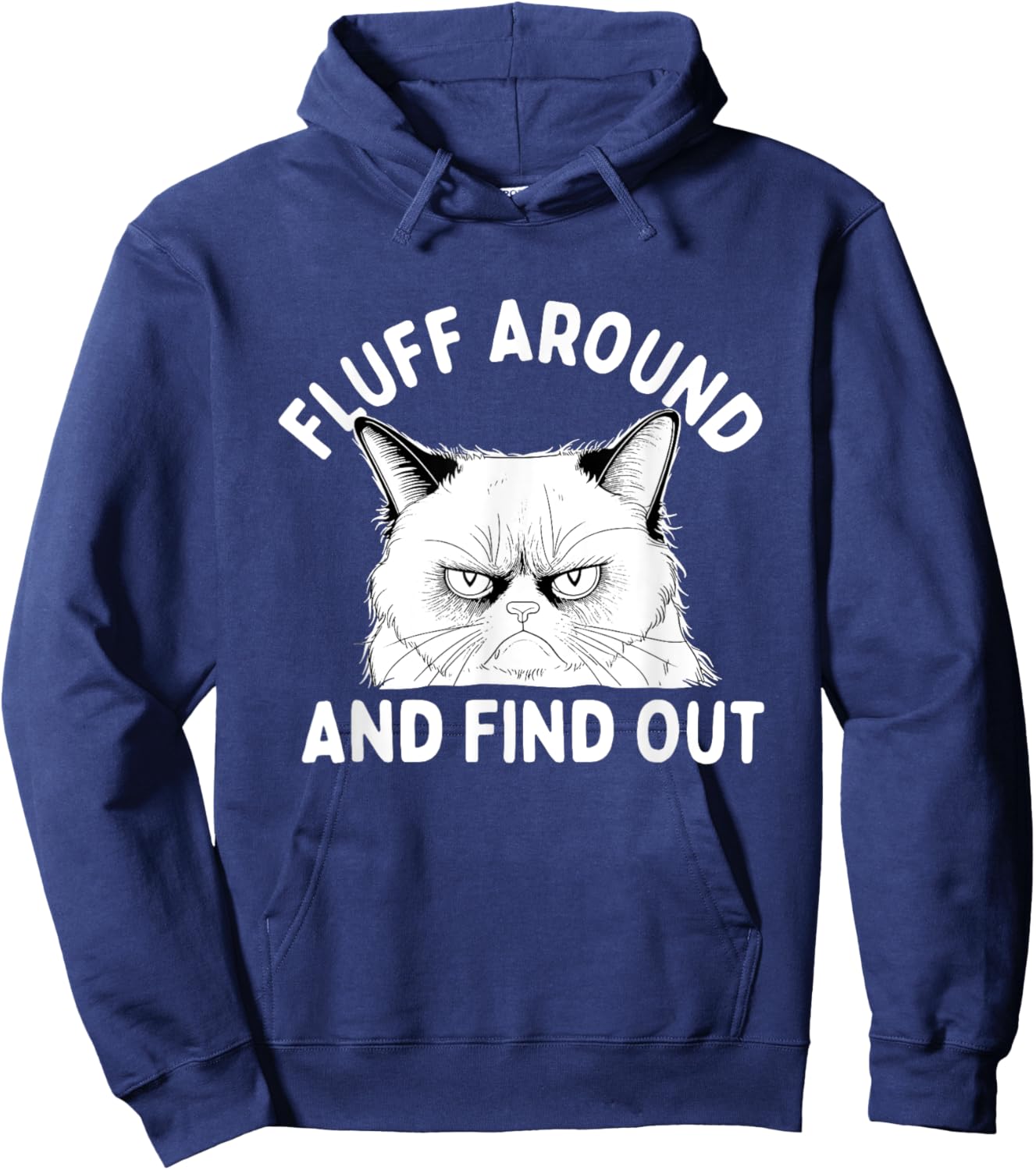 Fluff Around And Find Out - Cat Lover Kitten Owner Kitty Women Hoodie - Hoodie | Navy