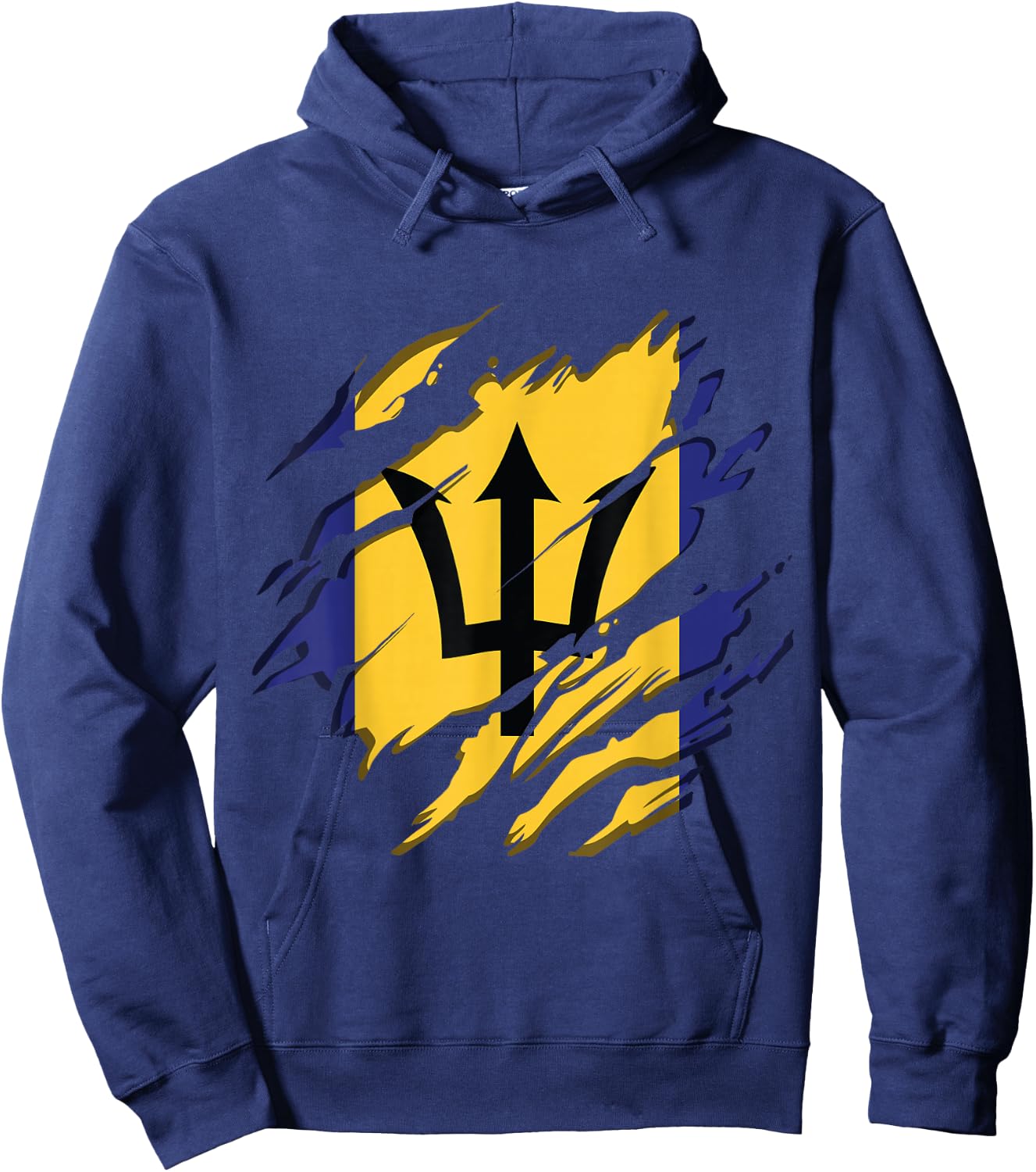 Flag Identity Pride Heritage Barbados Hoodie - Hoodie | Navy