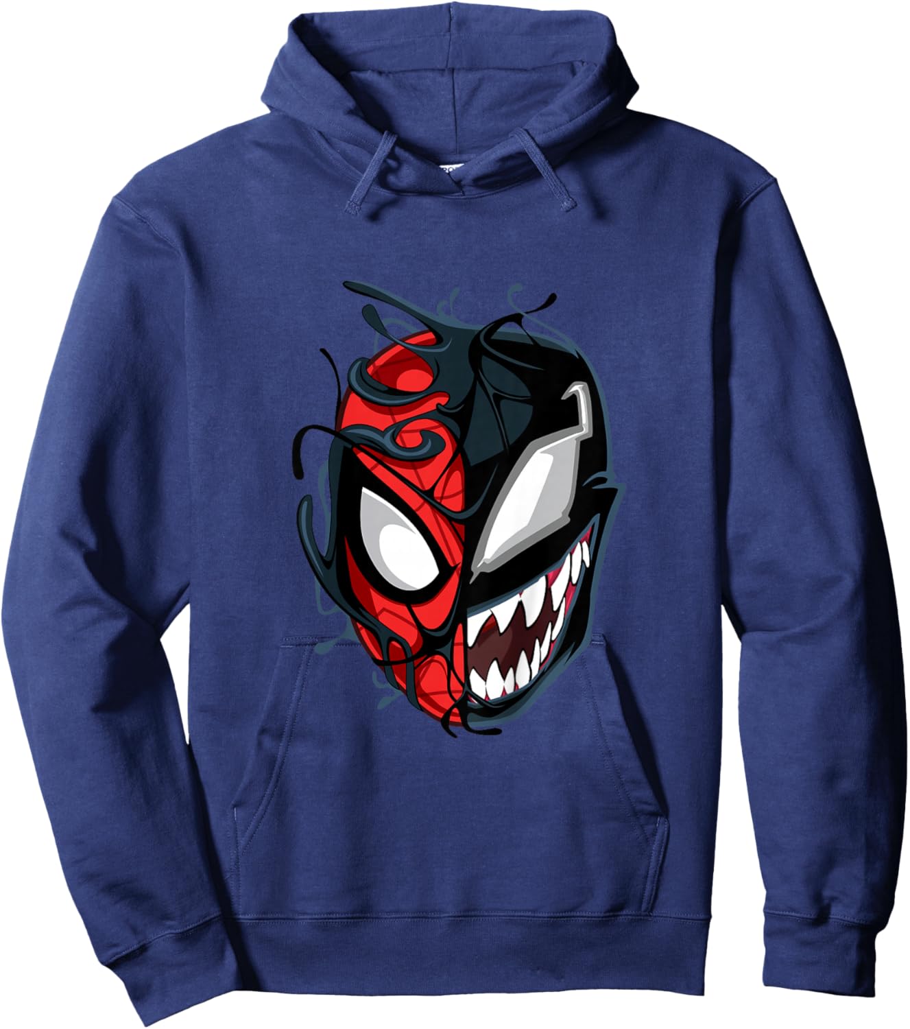 Kids Marvel Spider-Man Classic Venom Peter Parker Split Mask Hoodie - Hoodie | Navy