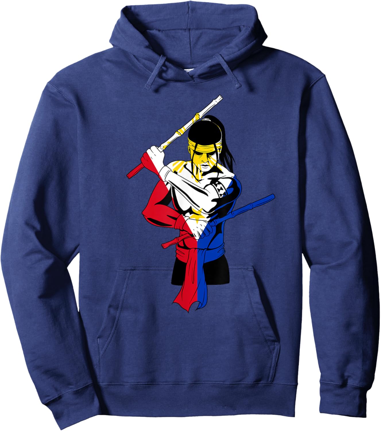 Philippines Proud Martial Arts Kali Eskrima Arnis Fighter Hoodie - Hoodie | Navy