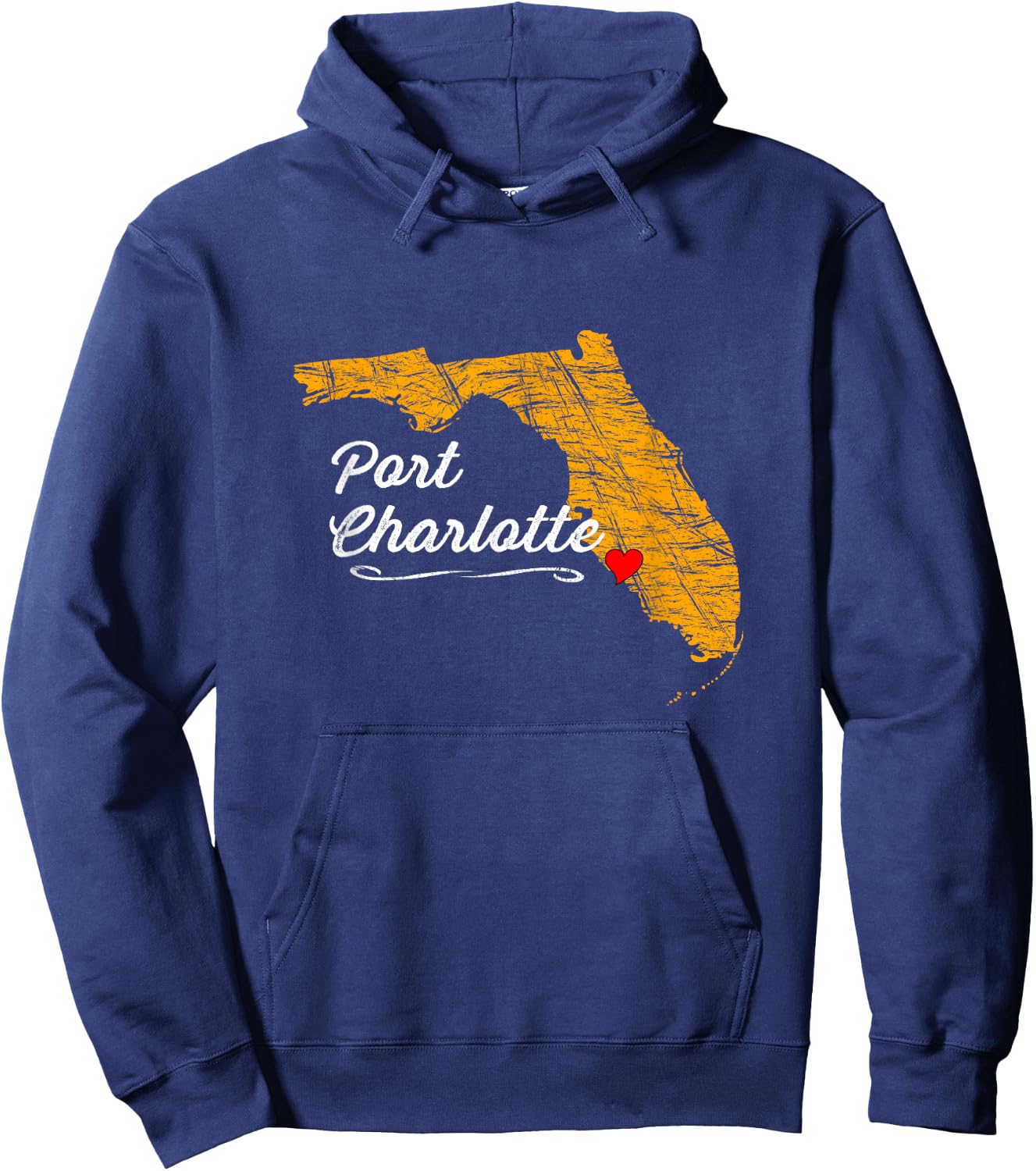 City of PORT CHARLOTTE FLORIDA | Vacation Souvenir - Graphic Hoodie - Hoodie | Navy