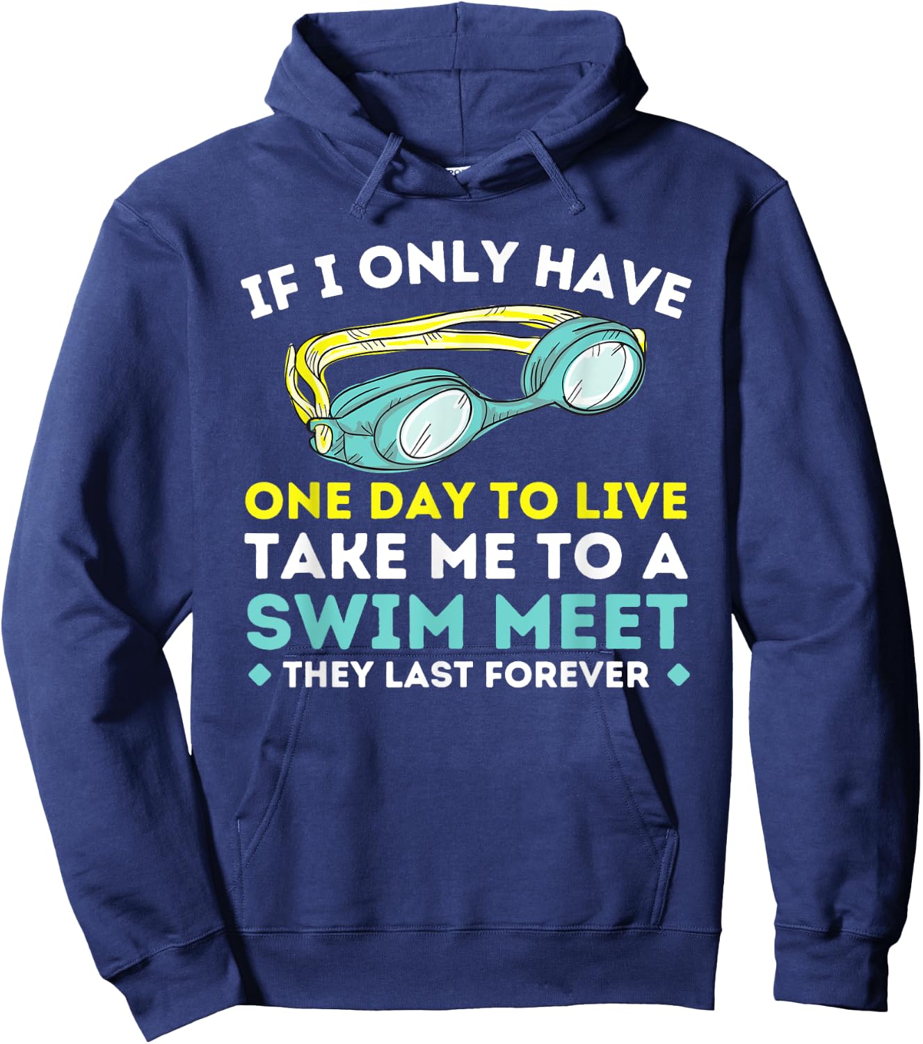 Take Me To A Swim Meet - Swimming Swimmer Water Sports Hoodie - Hoodie | Navy