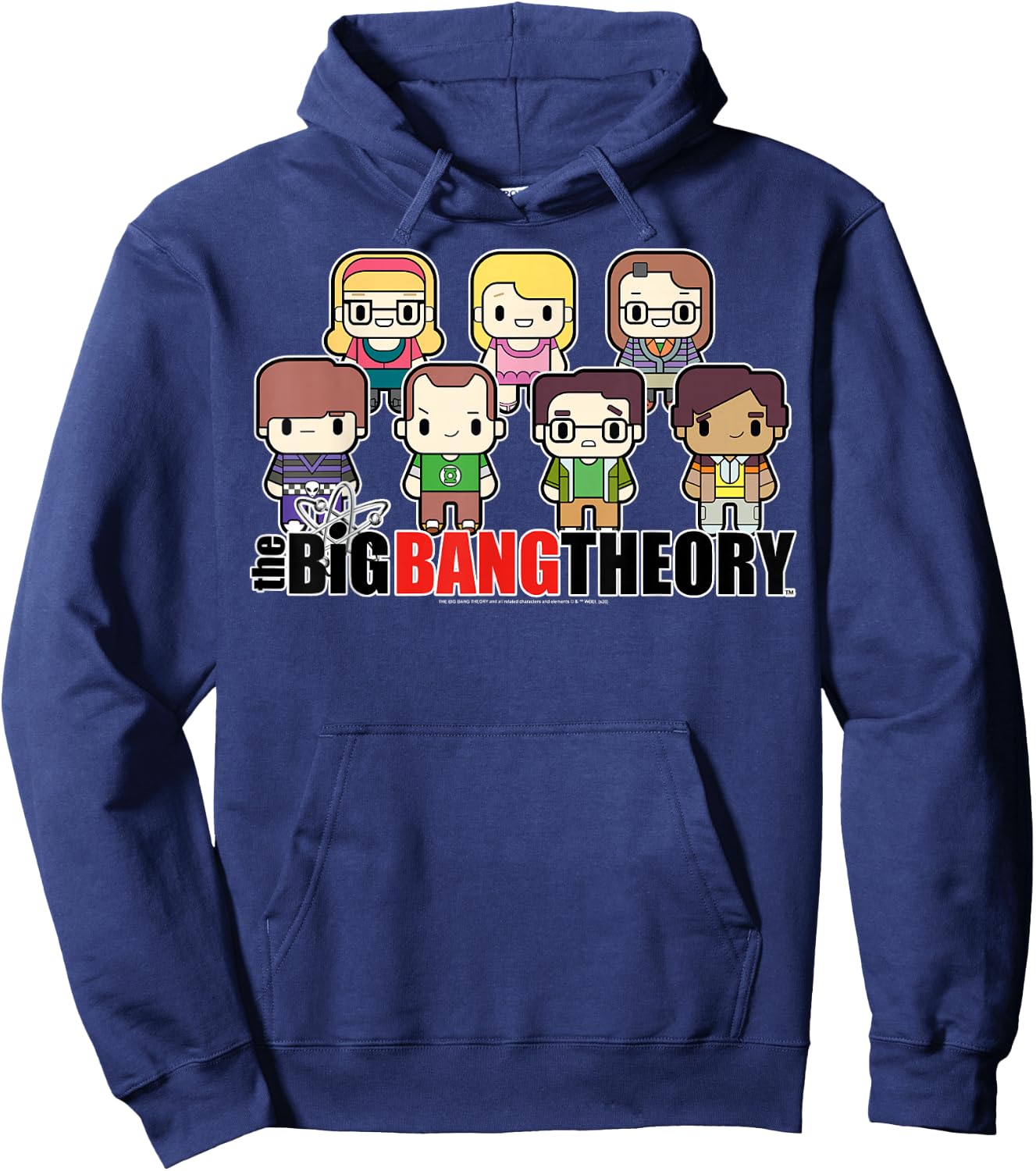 The Big Bang Theory Chibi Group Shot Hoodie - Hoodie | Navy