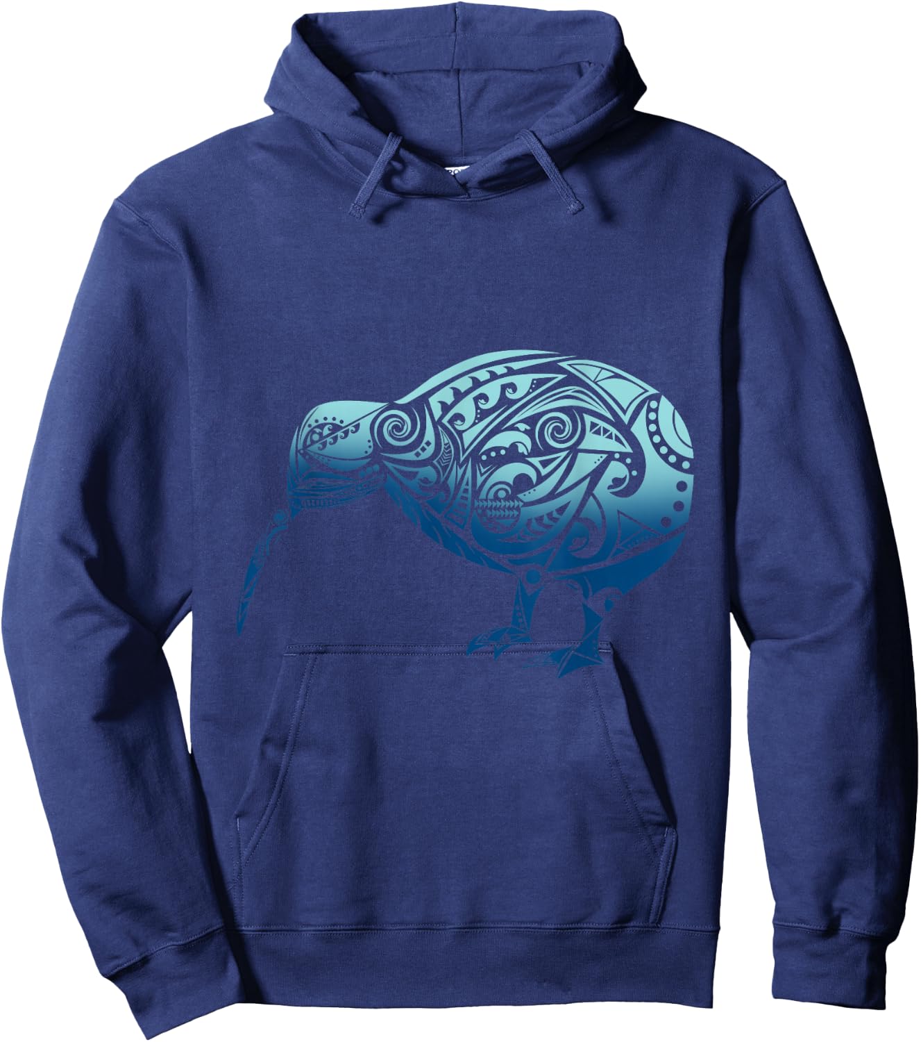 Polynesia Maori Kiwi Bird Ocean Blue New Zealand Souvenir Hoodie - Hoodie | Navy