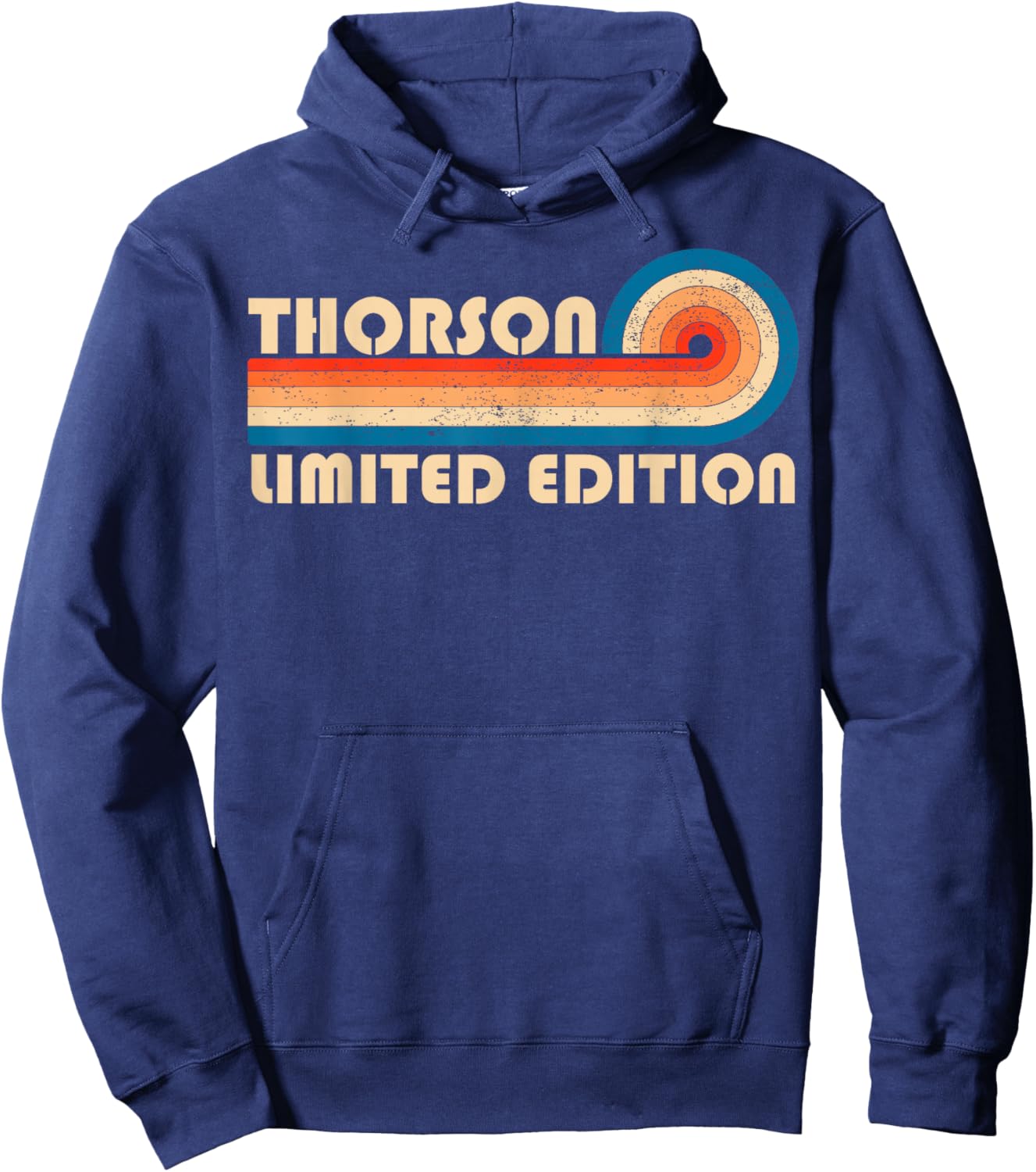 THORSON Surname Retro Vintage 80s 90s Birthday Reunion Hoodie - Hoodie | Navy