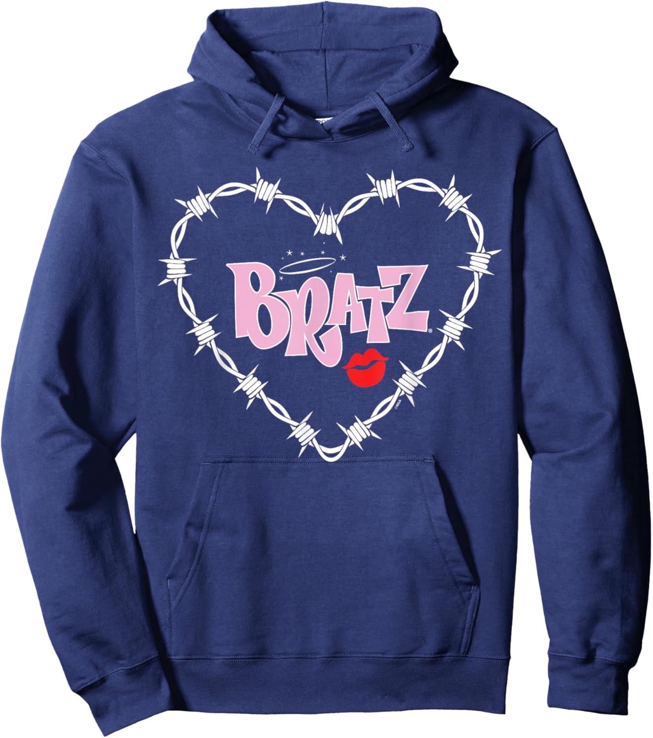 Bratz - Barbed Wire Heart Logo Hoodie - Hoodie | Navy