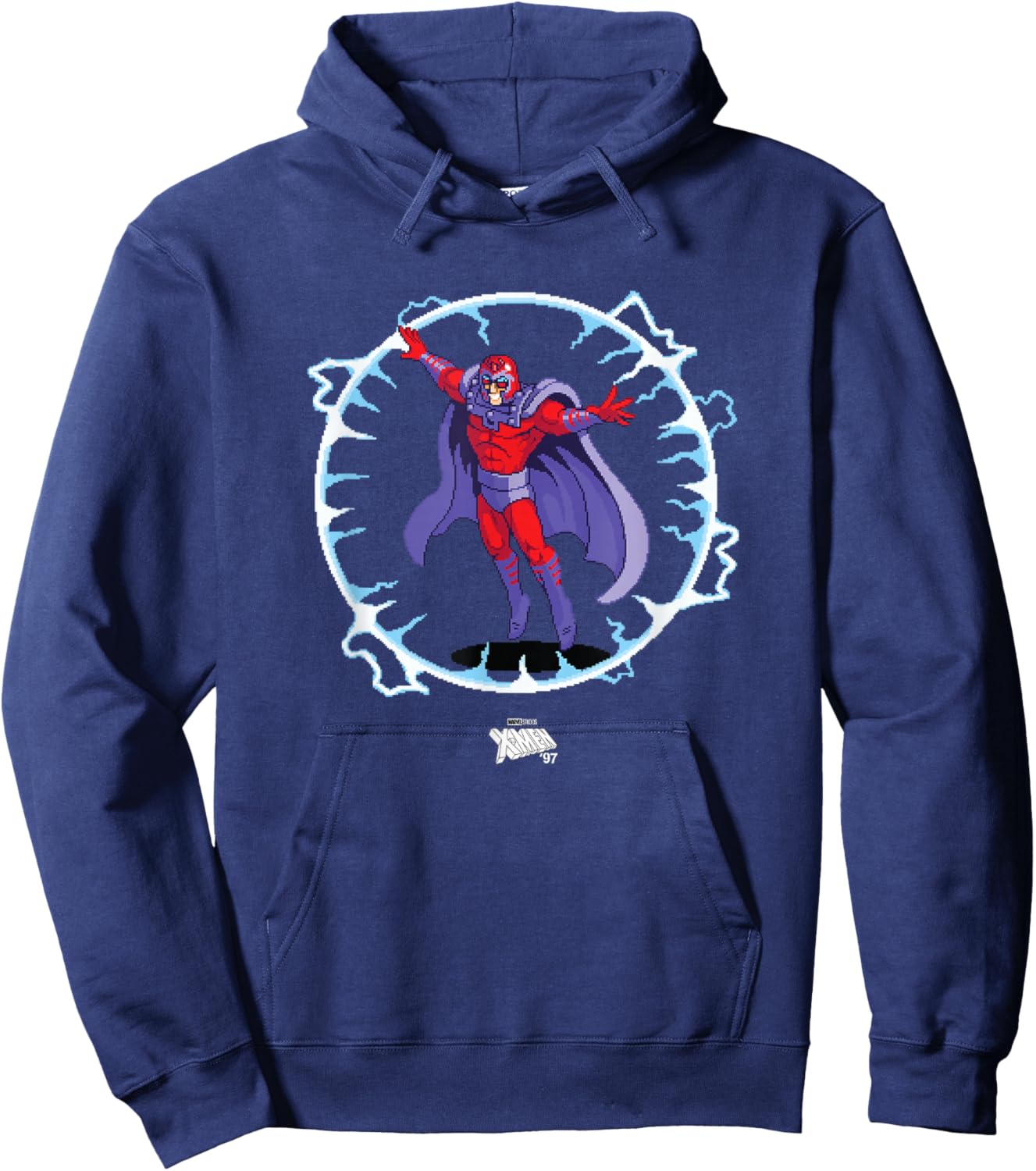 Marvel X-Men '97 Magneto Vintage Classic Comic Villain Hoodie - Hoodie | Navy