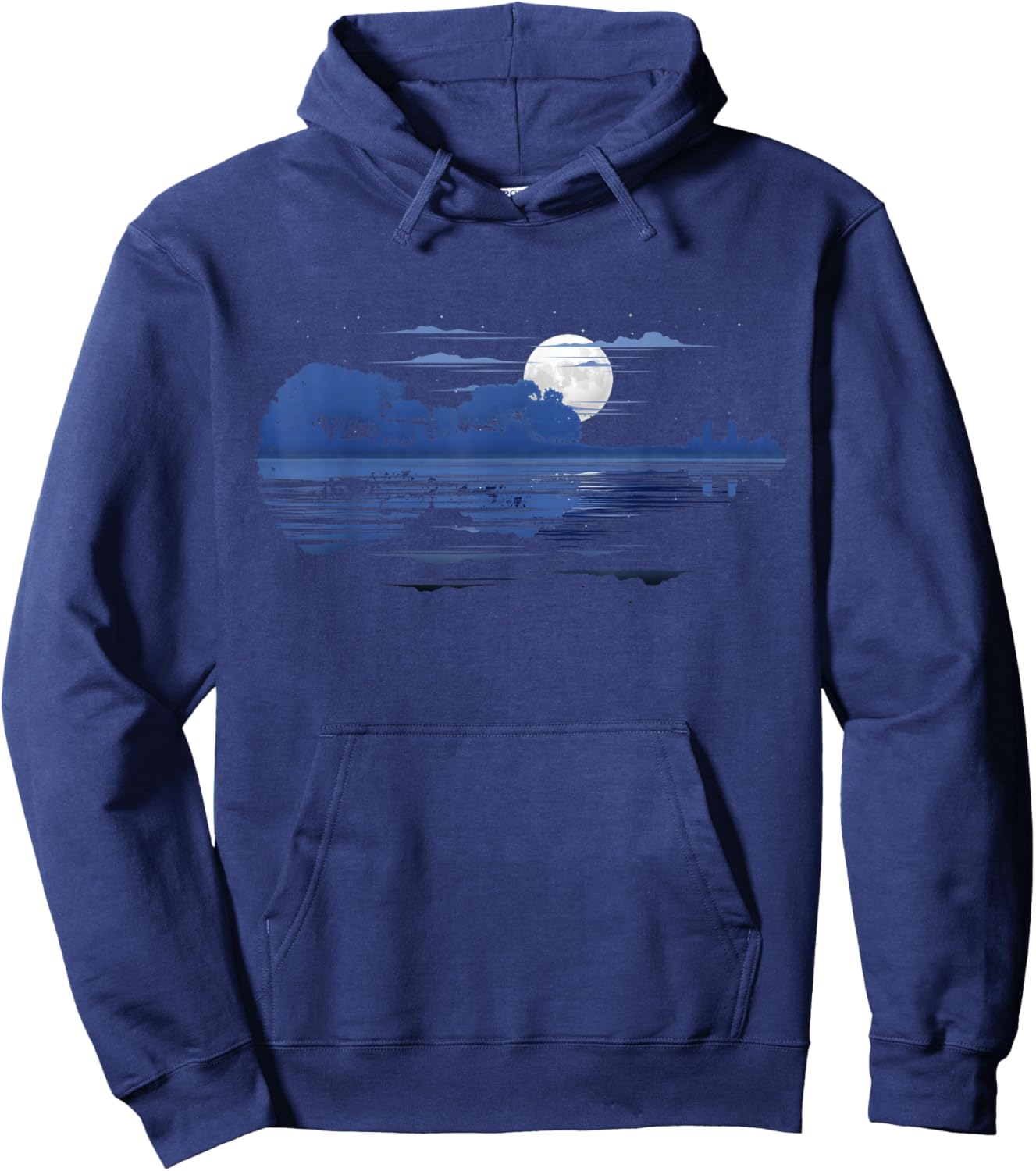 Violin Landscape Lake Violinists Hoodie - Hoodie | Navy