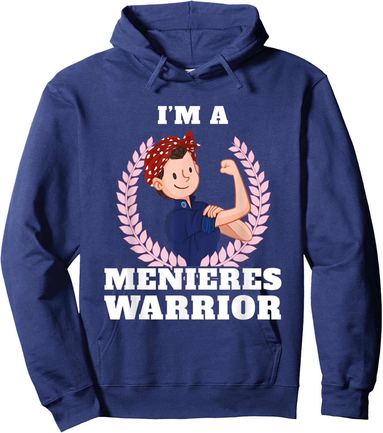 I'm a Menieres Warrior Meniere's Disease Awareness Gift Hoodie - Hoodie | Navy