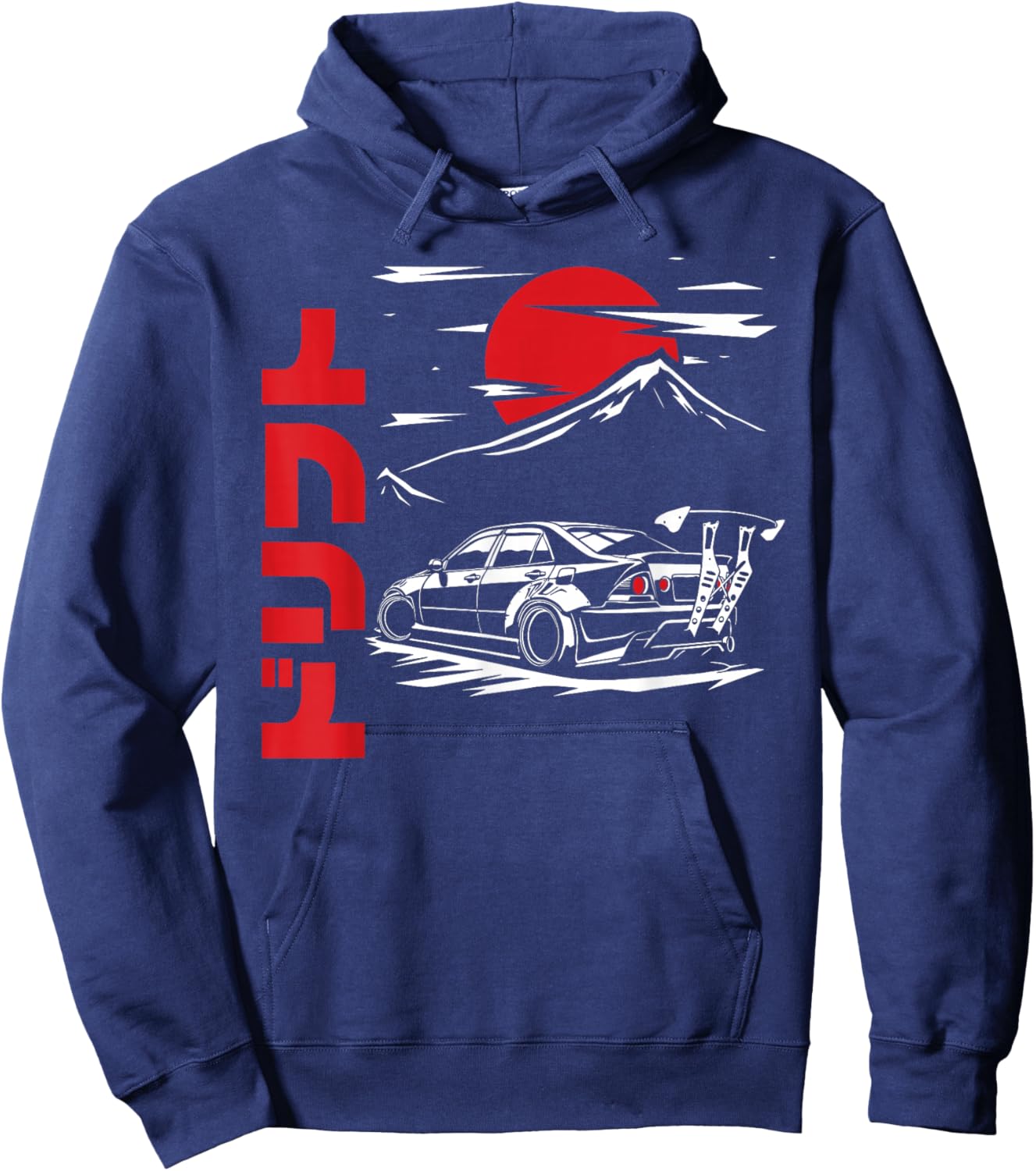 JDM Tokyo Japan Drift Race Car Tuning Retro Vintage Graphic Hoodie - Hoodie | Navy