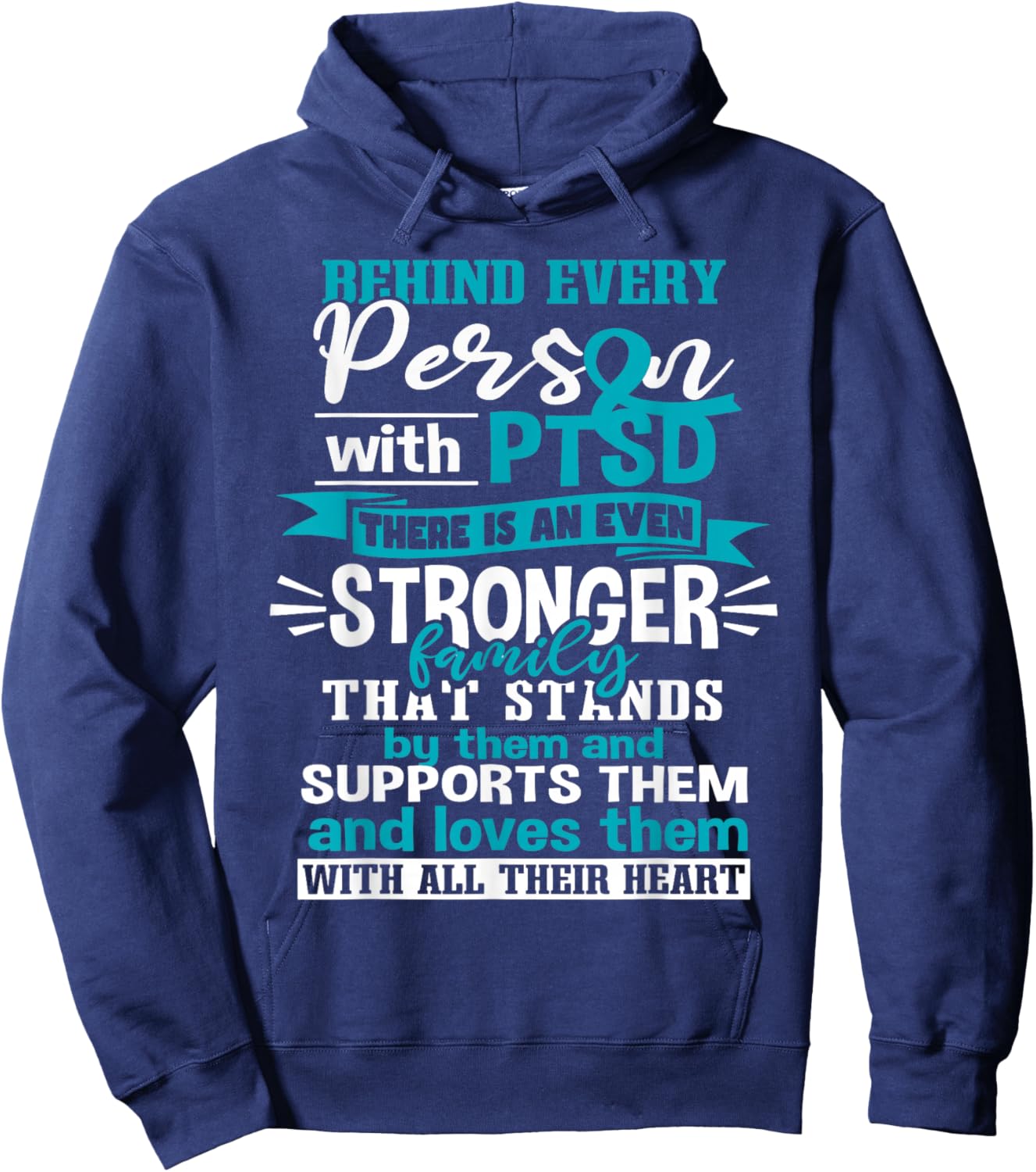 Post Traumatic Stress Disorder PTSD Support Hoodie - Hoodie | Navy