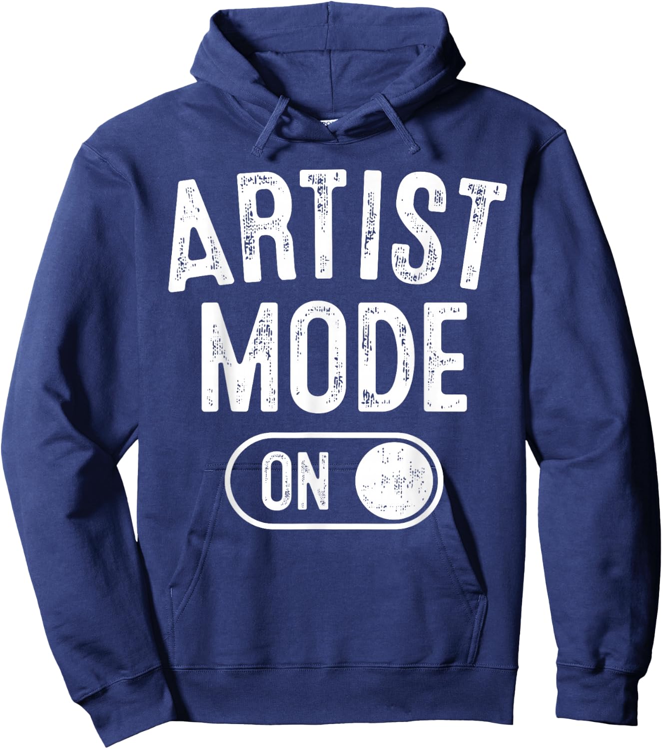 Artist Mode On Funny Art Creator Gift Painter Illustrator Hoodie - Hoodie | Navy