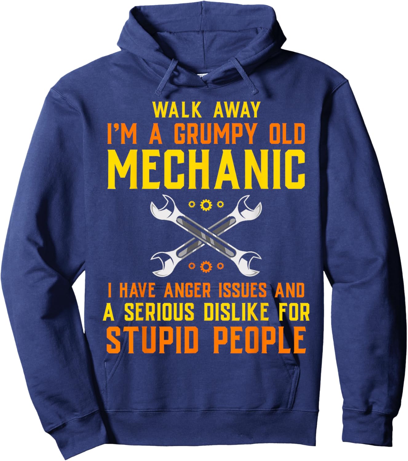 Mechanic Engineer Handyman Garage Repairman Hoodie - Hoodie | Navy