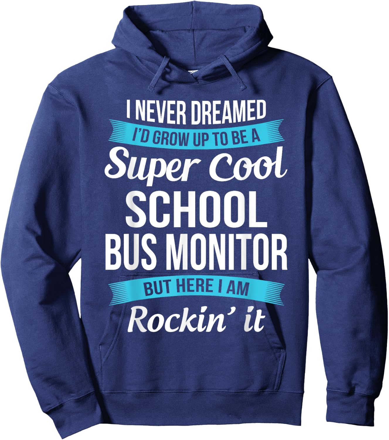 Funny School Bus Monitor Appreciation Gifts Hoodie - Hoodie | Navy