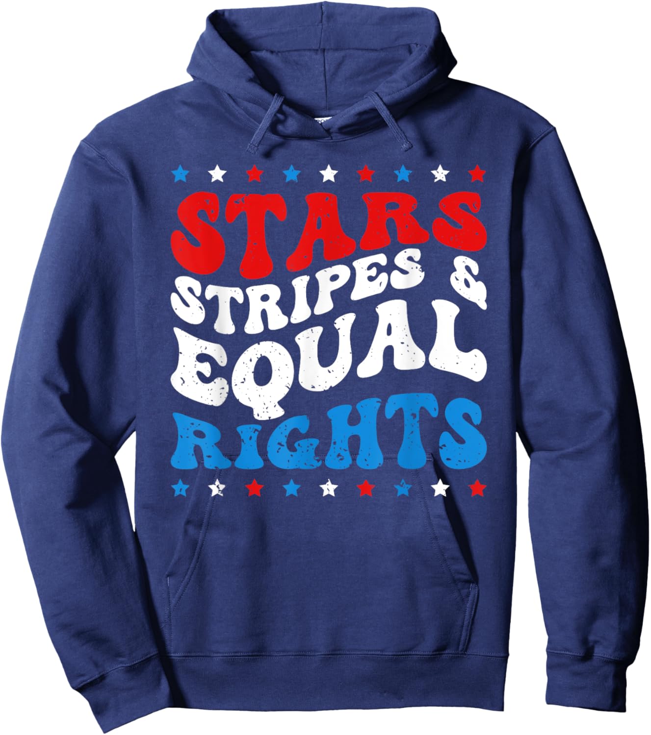 Stars Stripes And Equal Rights Women's Rights 4th Of July Hoodie - Hoodie | Navy