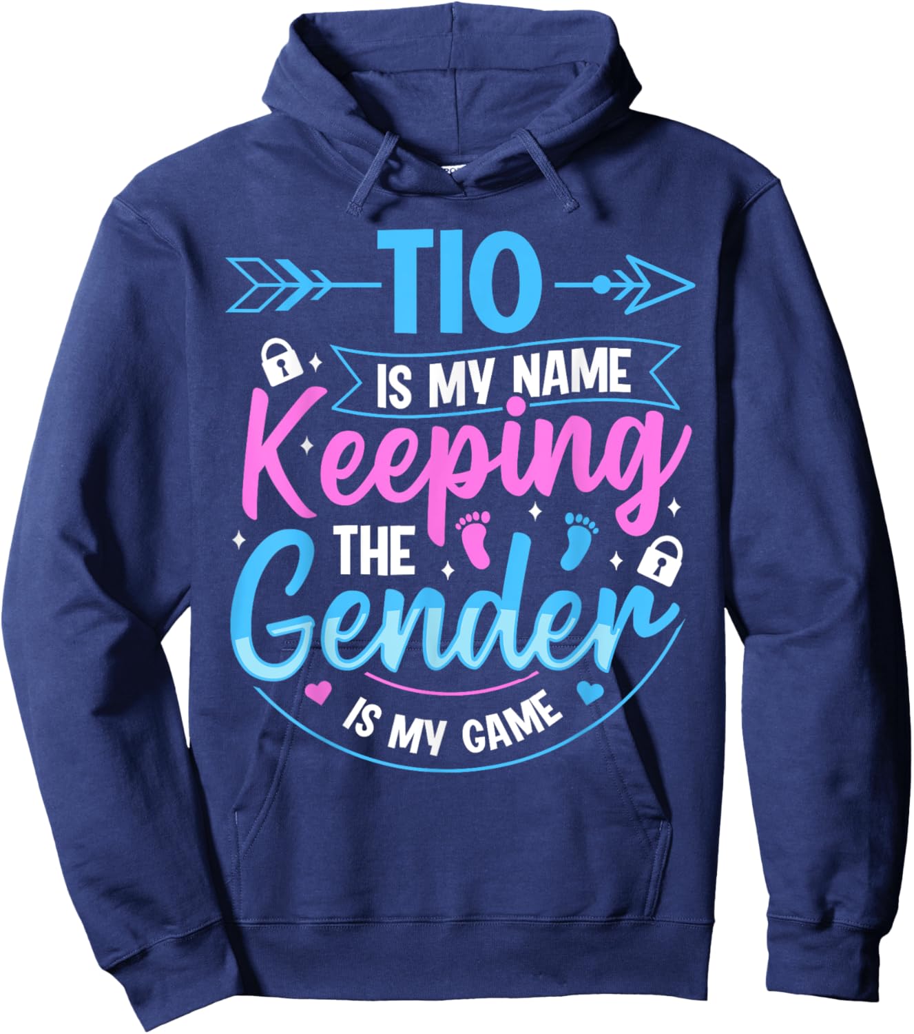 Keeper of the Gender Quote for a Keeper of the Gender Uncle Hoodie - Hoodie | Navy