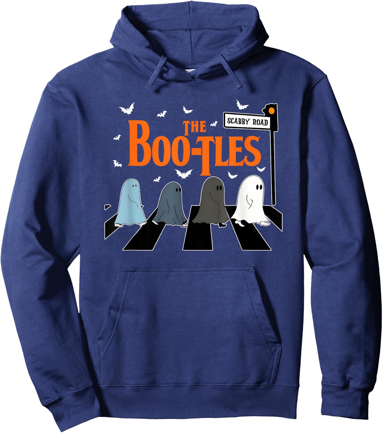 The Boo-tles, Funny Boo Halloween, Ghost Witchy Halloween Hoodie - Hoodie | Navy