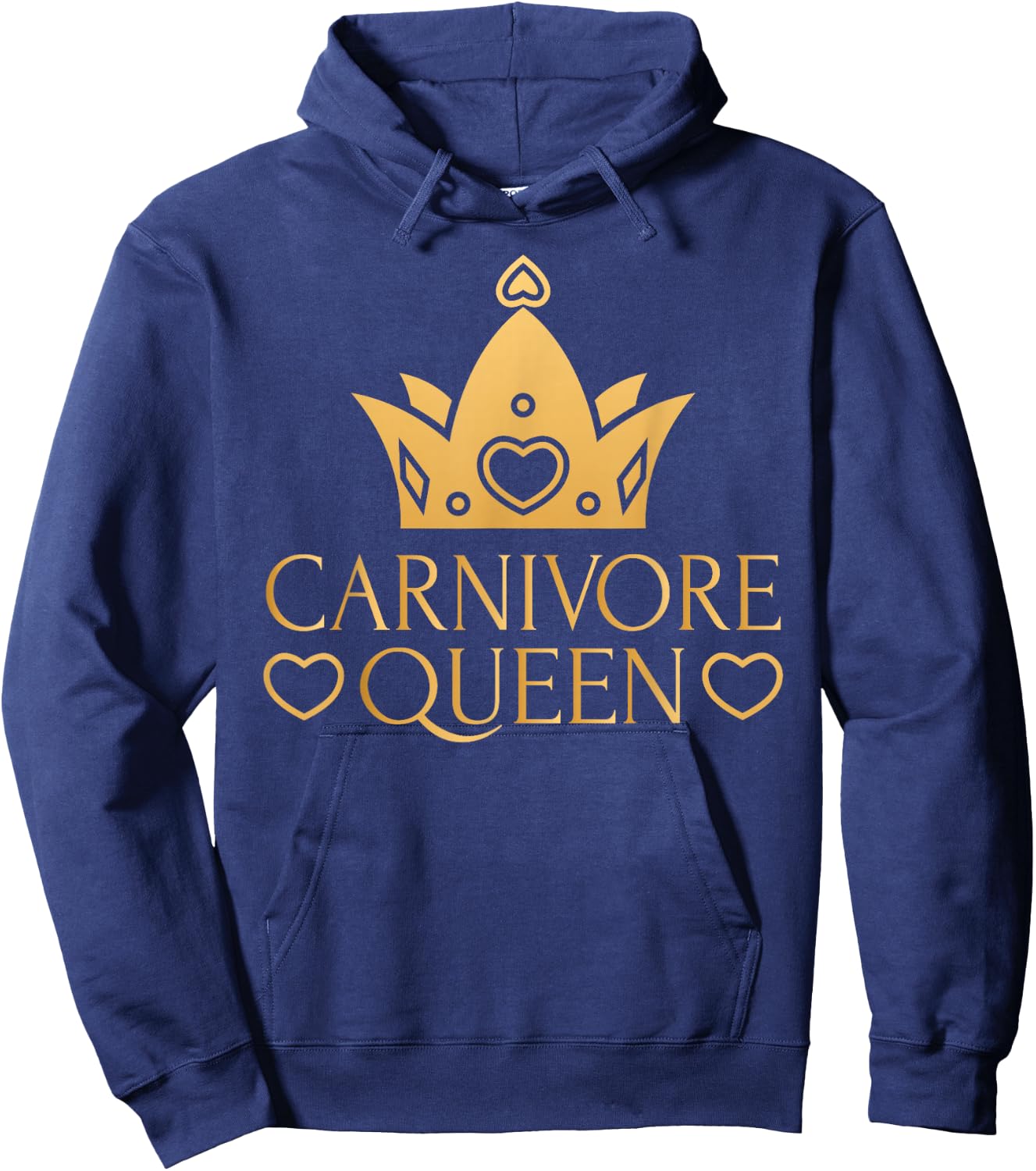 Carnivore Queen Meat Eater Steak Lover Cute Girl Woman Gift Hoodie - Hoodie | Navy