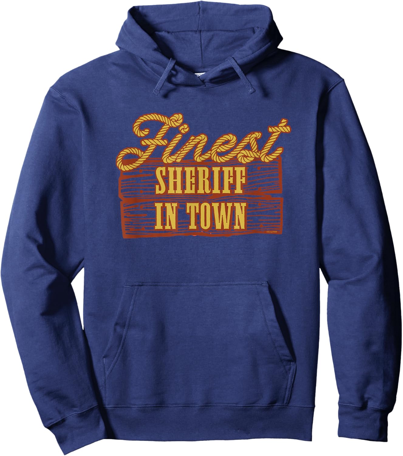 Disney and Pixar's Toy Story Woody Finest Sheriff 2-Sided Hoodie - Hoodie | Navy