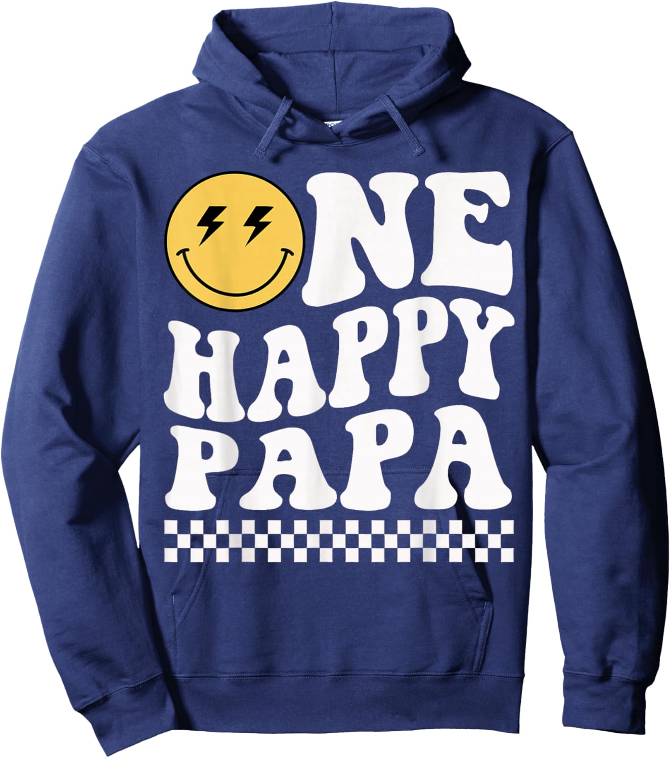 One Happy Dude Papa 1st Birthday Family Matching Hoodie - Hoodie | Navy