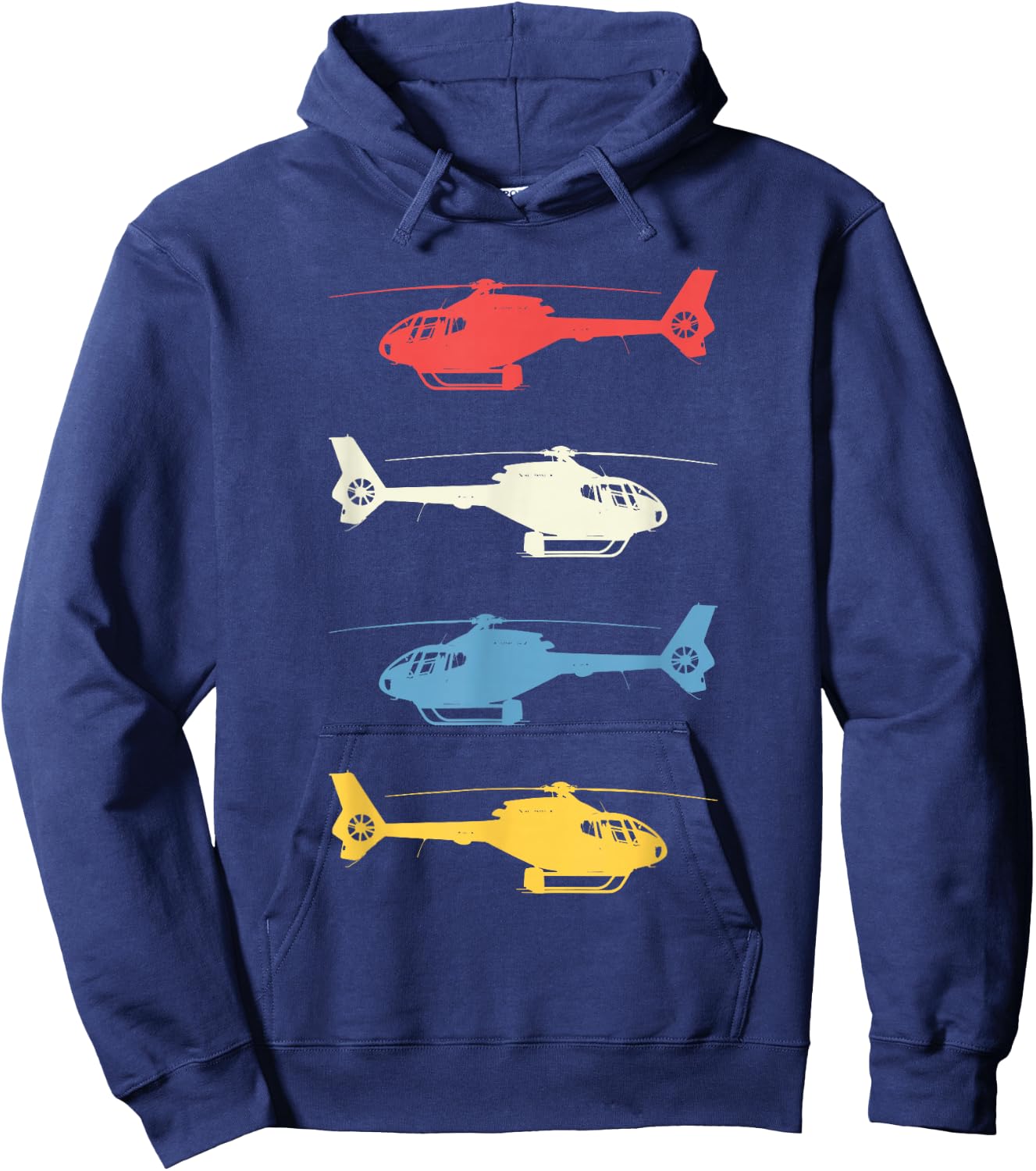 Helicopter Pilot Vintage Aviation Flying Helicopters Pilots Hoodie - Hoodie | Navy