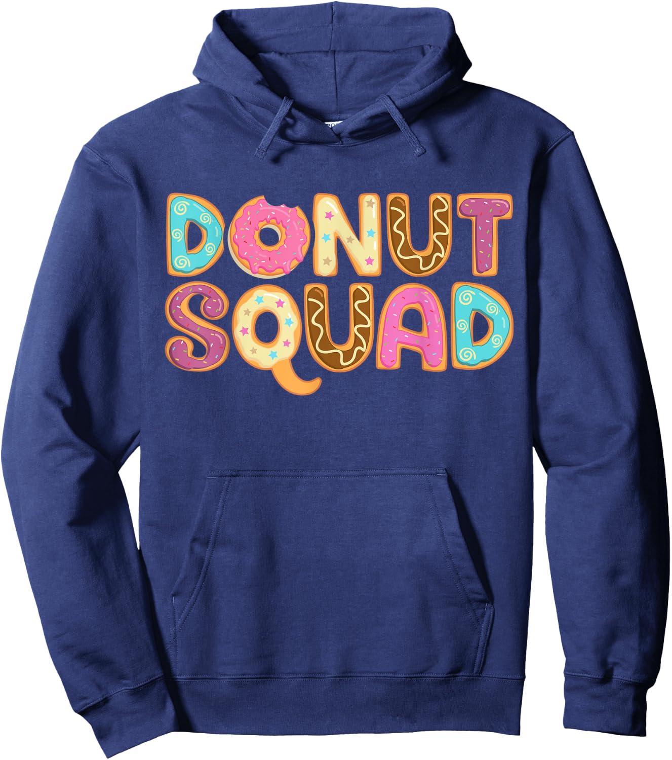 Donut Squad Funny Girls Women Doughnut Lover Food Dessert Hoodie - Hoodie | Navy