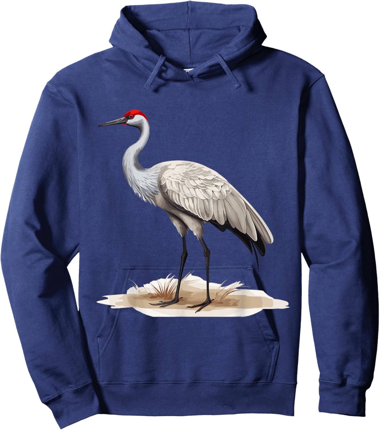 Sandhill Crane Birder Birding Hoodie - Hoodie | Navy