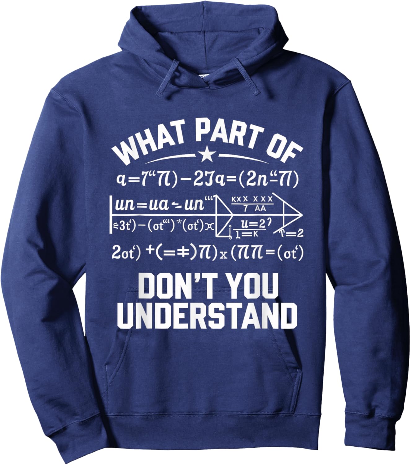 What Part Of Don't You Understand Math Teacher Hoodie - Hoodie | Navy