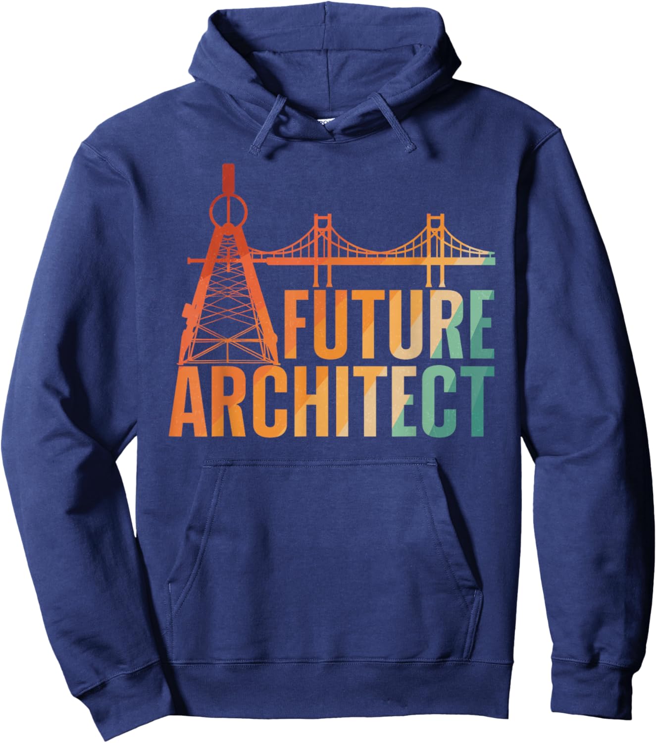 Cool Future Architect Art Boy Girl Kids Architecture Student Hoodie - Hoodie | Navy