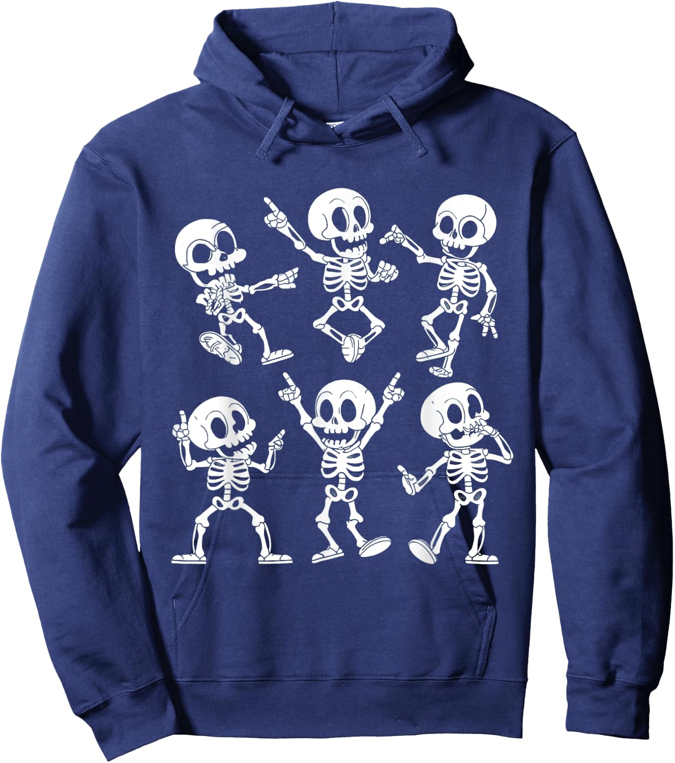 Dancing Skeletons Cute Funny Halloween Skeleton Dance Hoodie - Hoodie | Navy