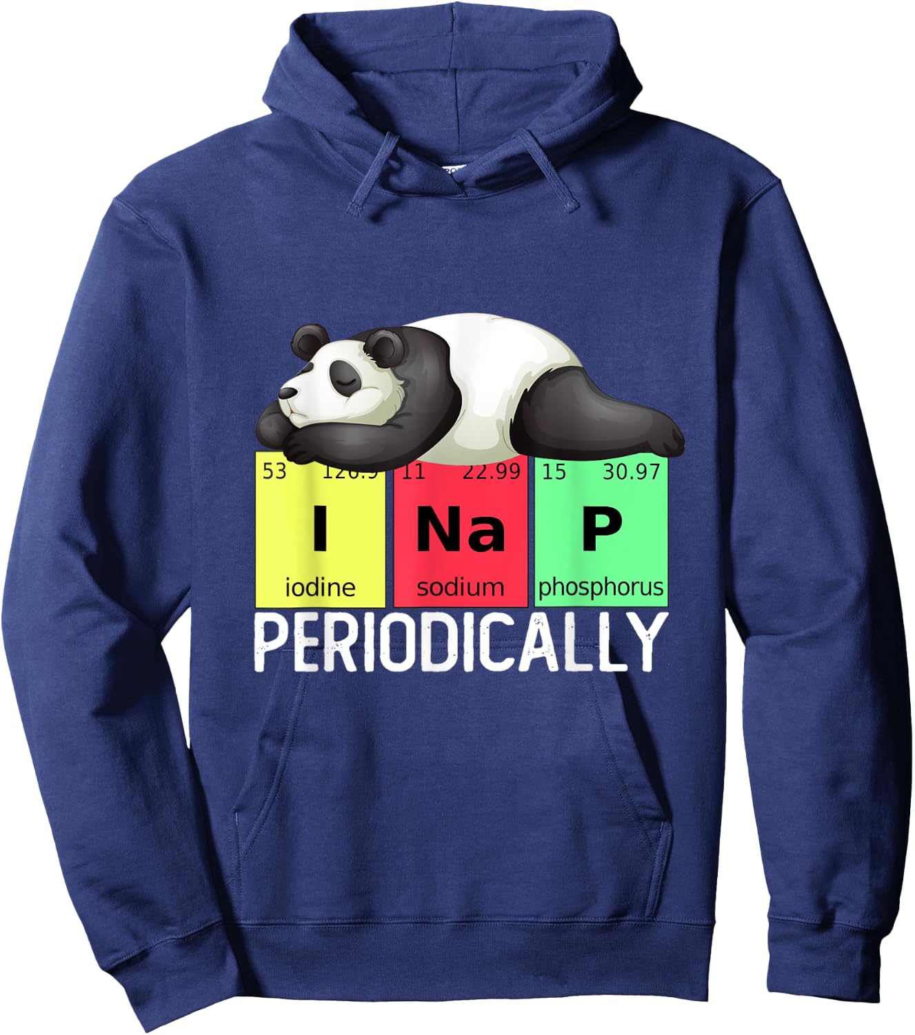 Funny Science Panda I Nap Periodically Pandas Lovers Hoodie - Hoodie | Navy