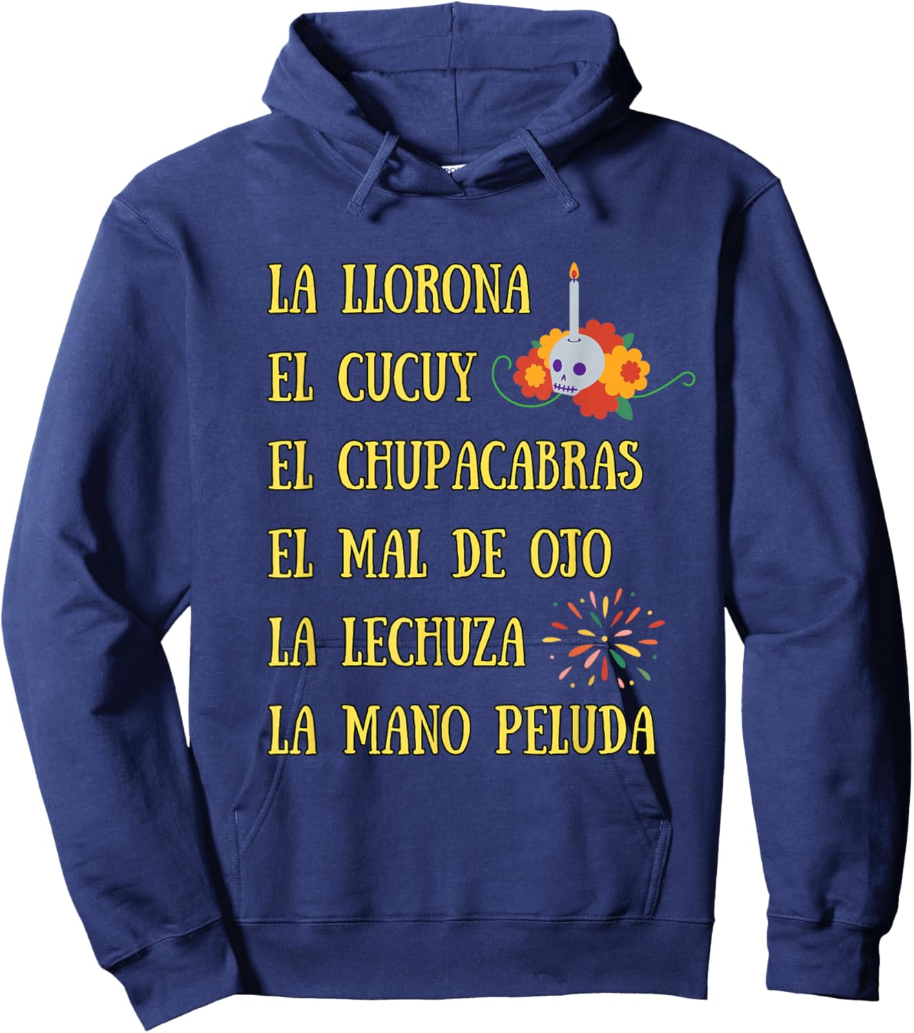 La Llorona and all Scary Spanish Mexican Halloween Hoodie - Hoodie | Navy