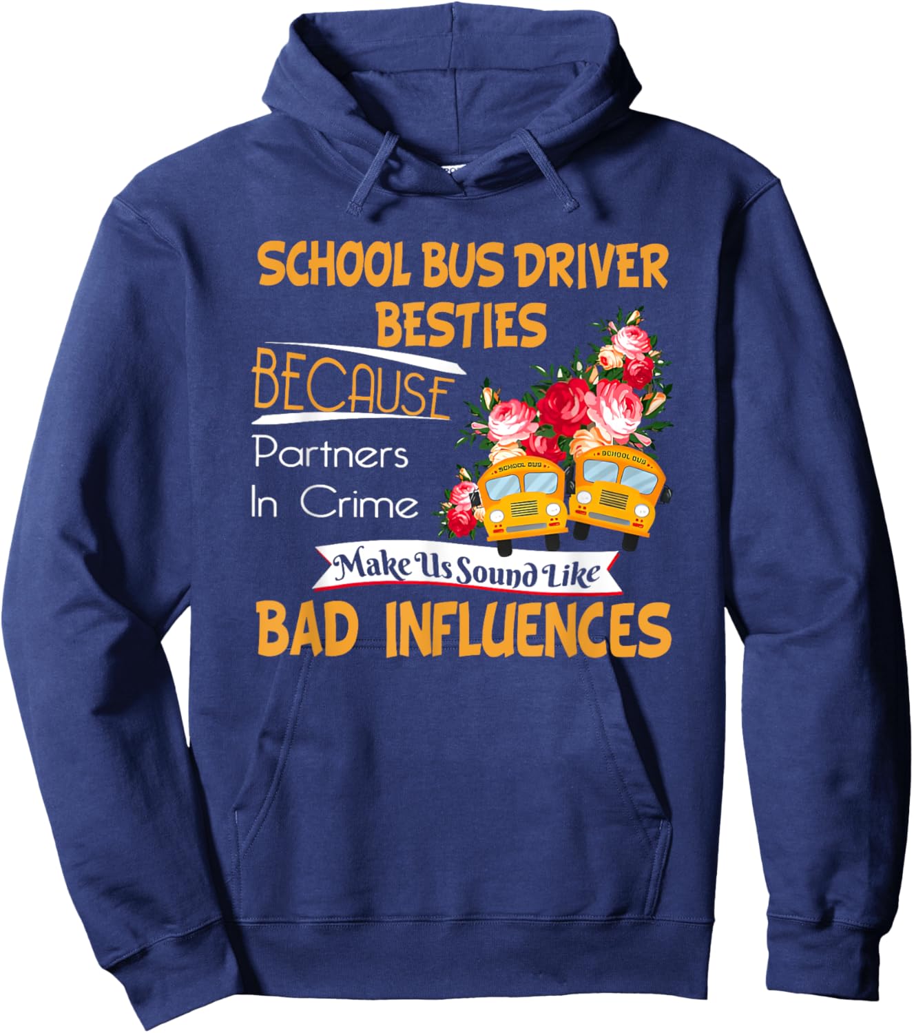 School Bus Driver Besties Hoodie - Hoodie | Navy