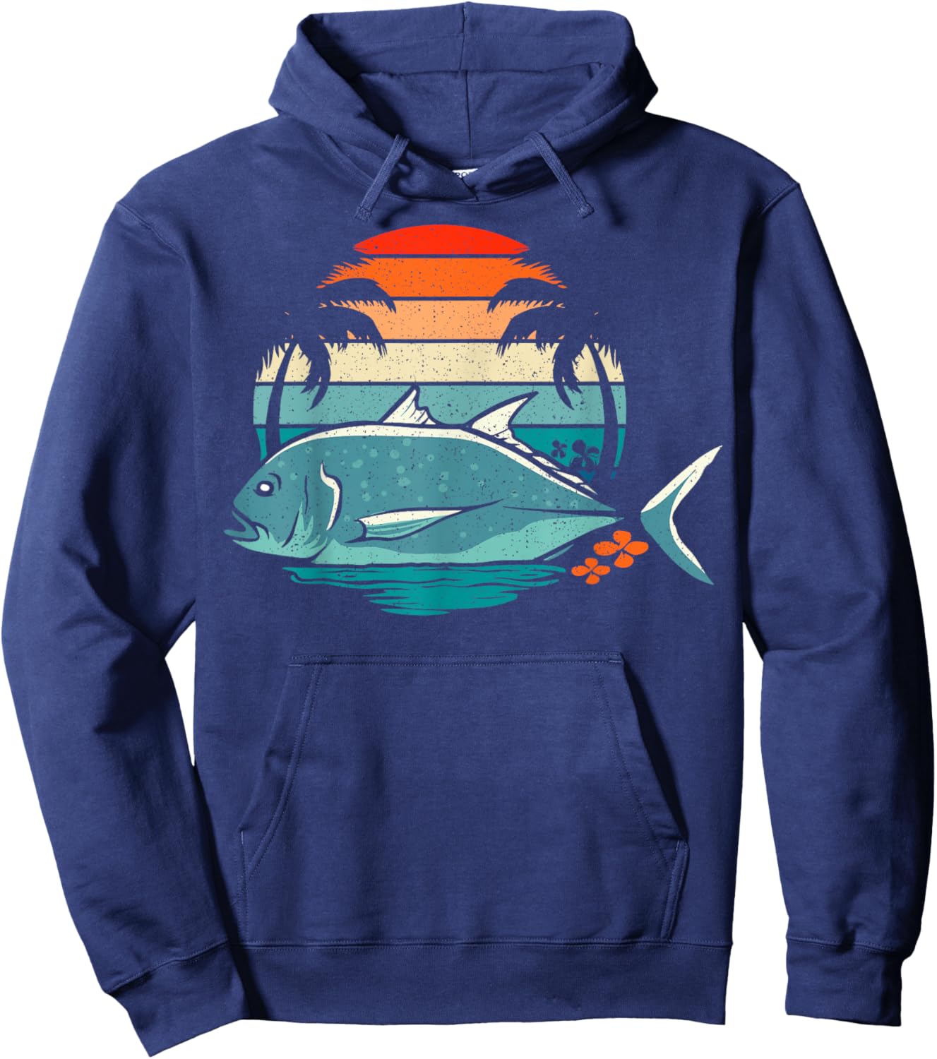 Ulua Fishing Native Hawaiian Design for a Ulua fisherman Hoodie - Hoodie | Navy