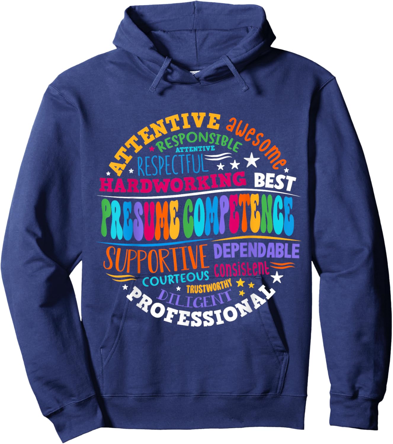 Presumed Competence Occupational Therapy Funny SpEd Teacher Hoodie - Hoodie | Navy