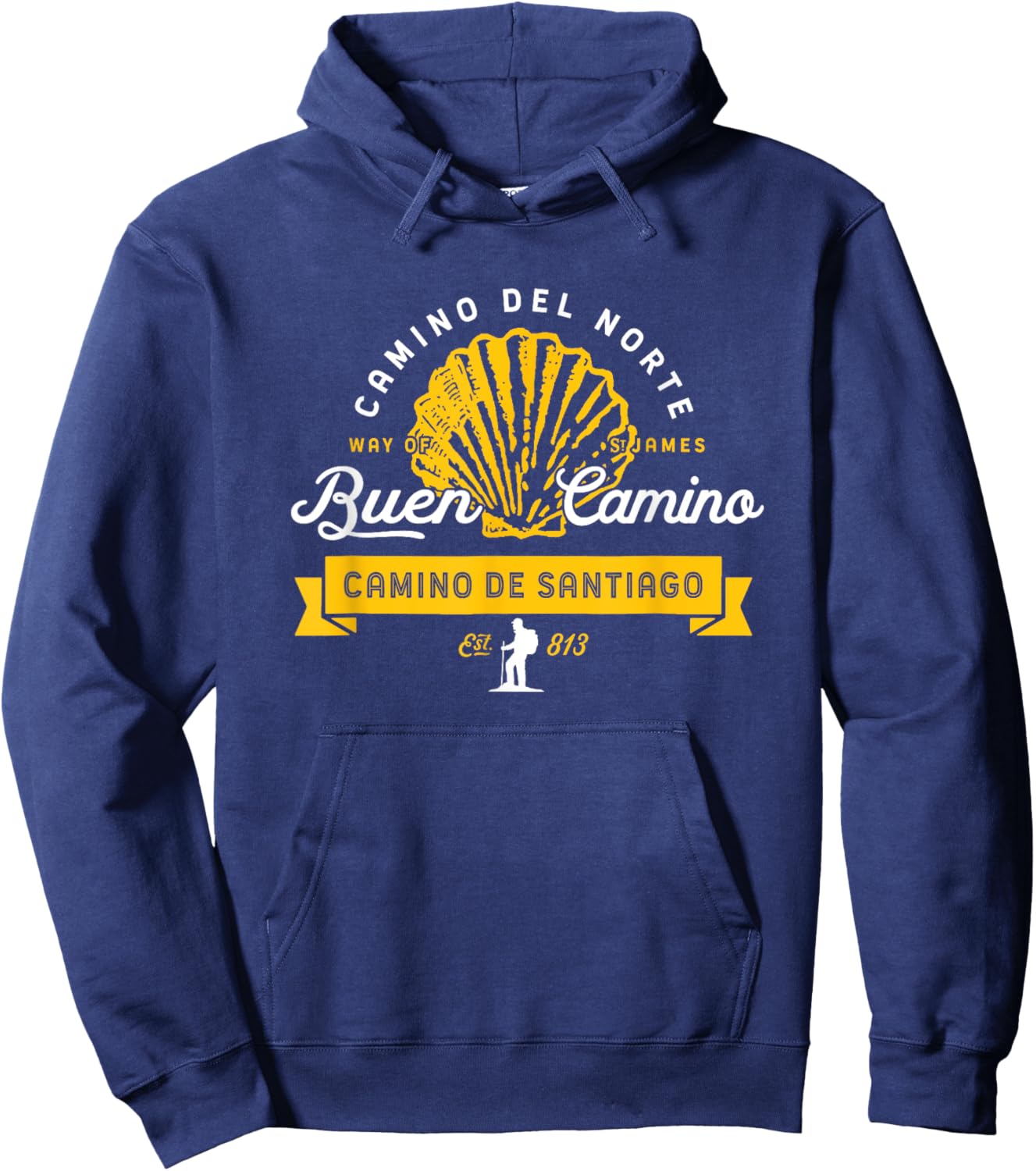Camino del Norte - El Camino de Santiago Hoodie - Hoodie | Navy