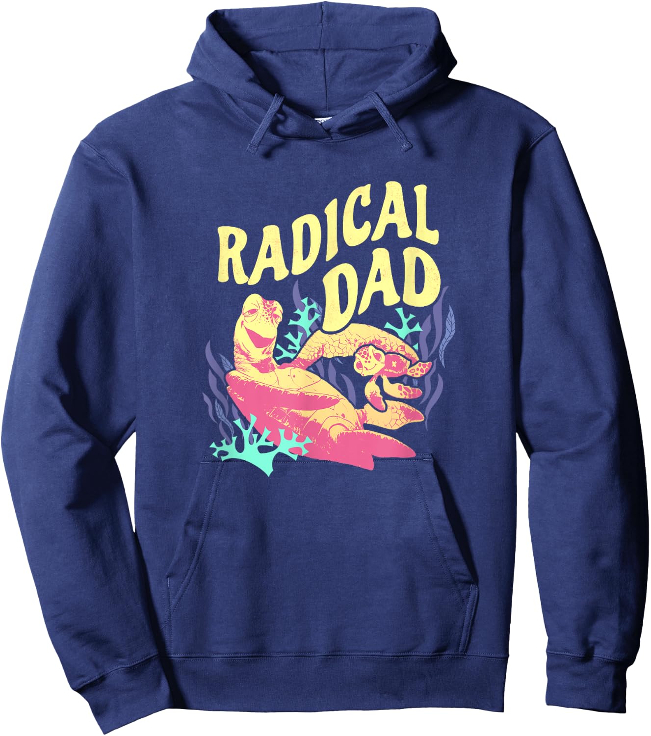 Disney Pixar Finding Nemo Father's Day Crush & Squirt Duo Hoodie - Hoodie | Navy