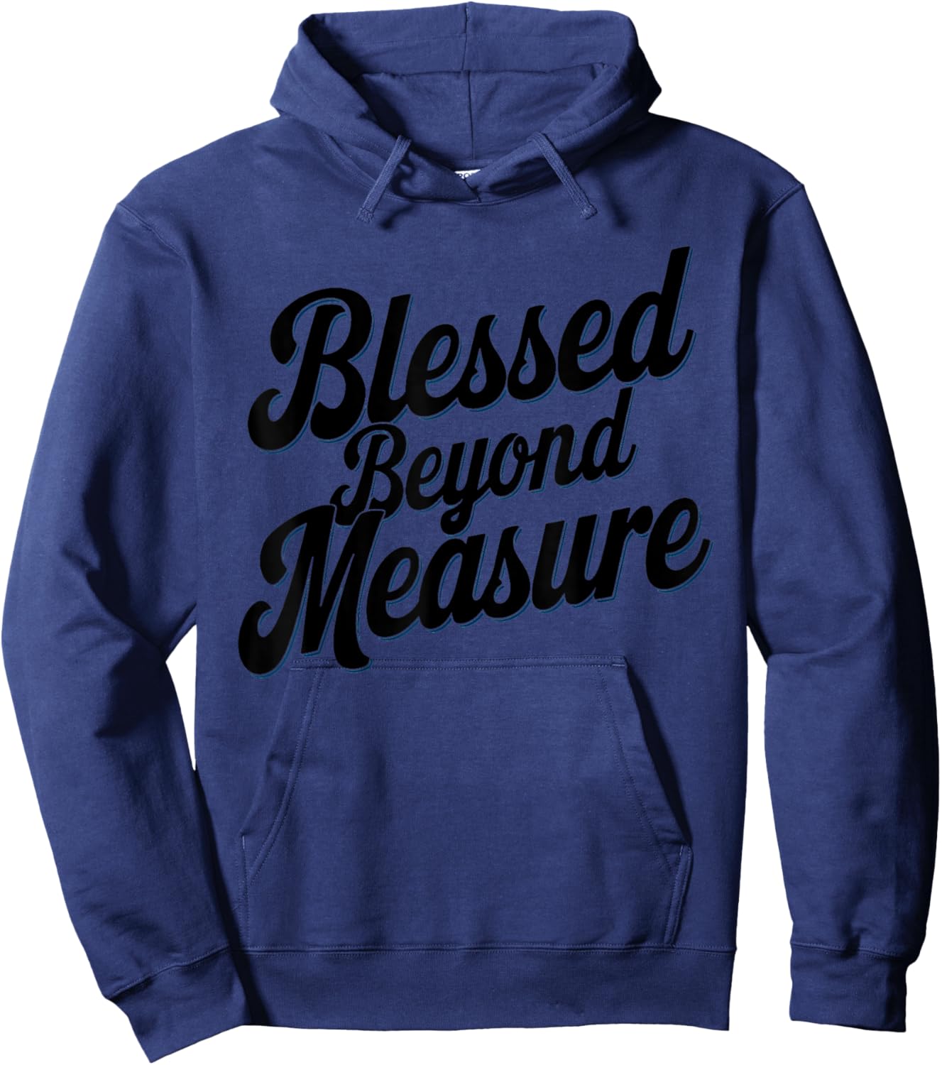 Blessed Beyond Measure Unique Men Christmas Christian Hoodie - Hoodie | Navy
