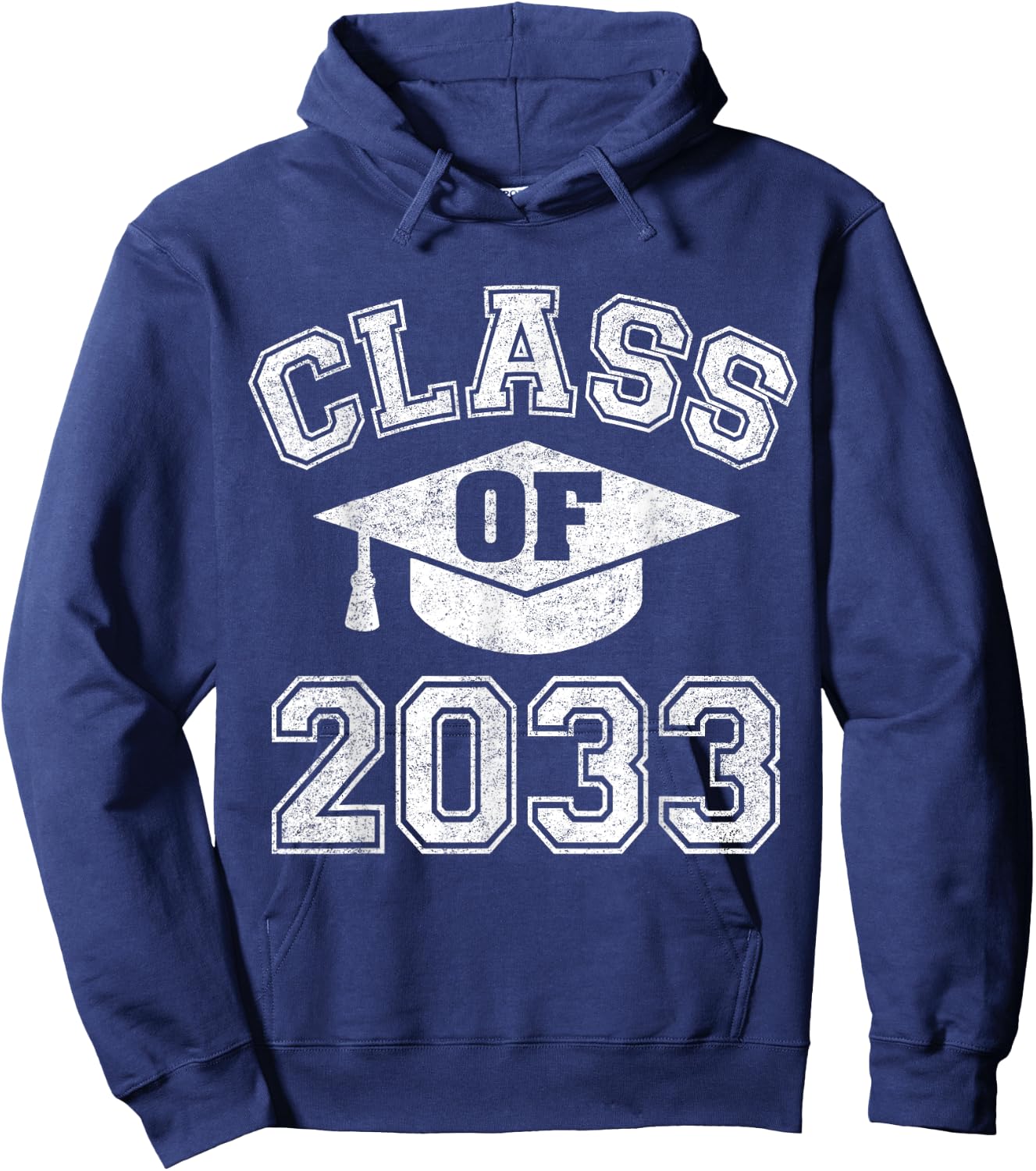 Class Of 2033 Grow With Me First Day Of Nursery Gift Hoodie - Hoodie | Navy